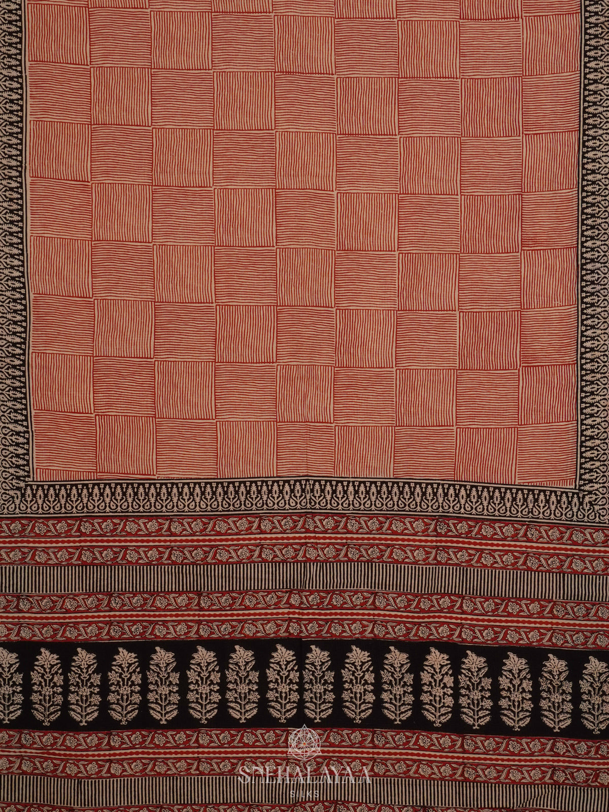 Off White Jaipur Cotton Saree