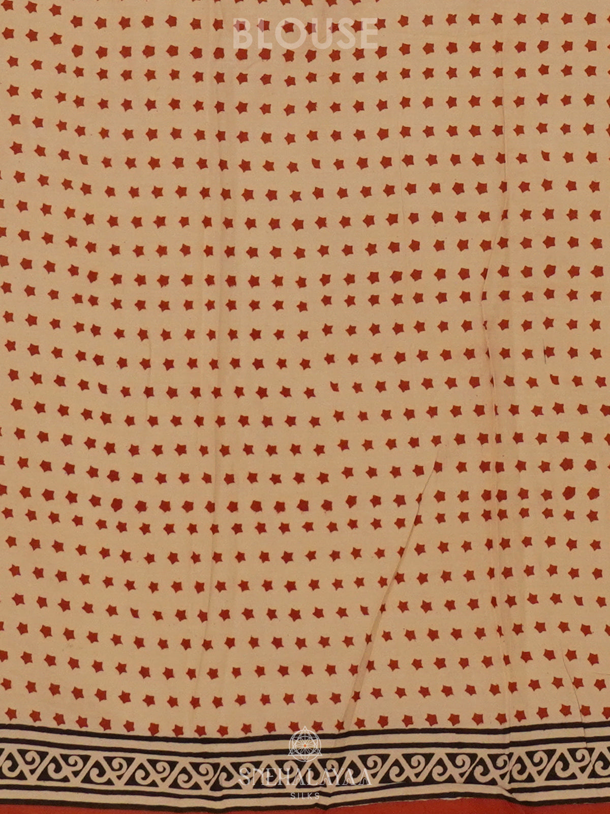 Off White Jaipur Cotton Saree