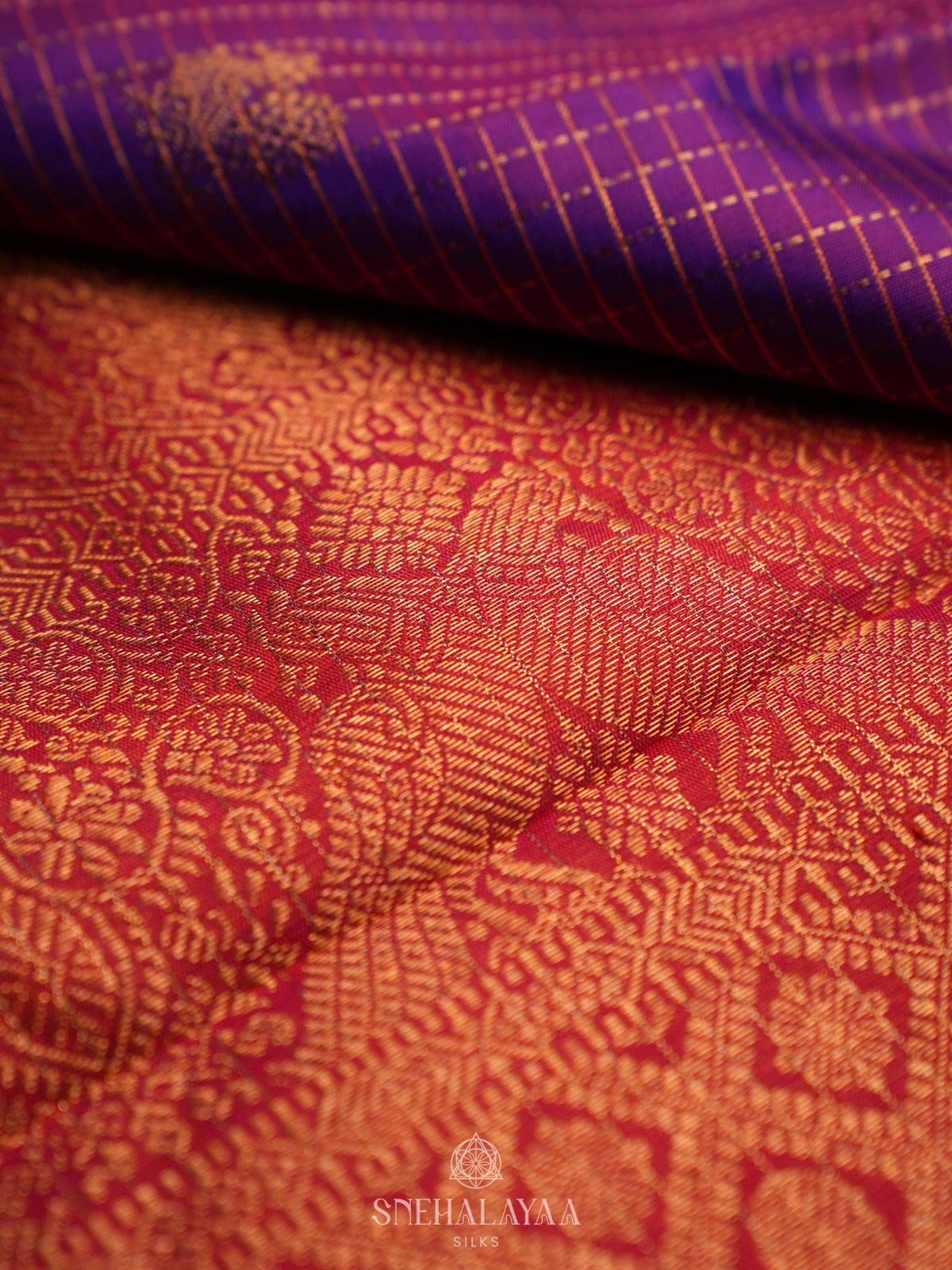 Lavender Kanjivaram Silk Saree