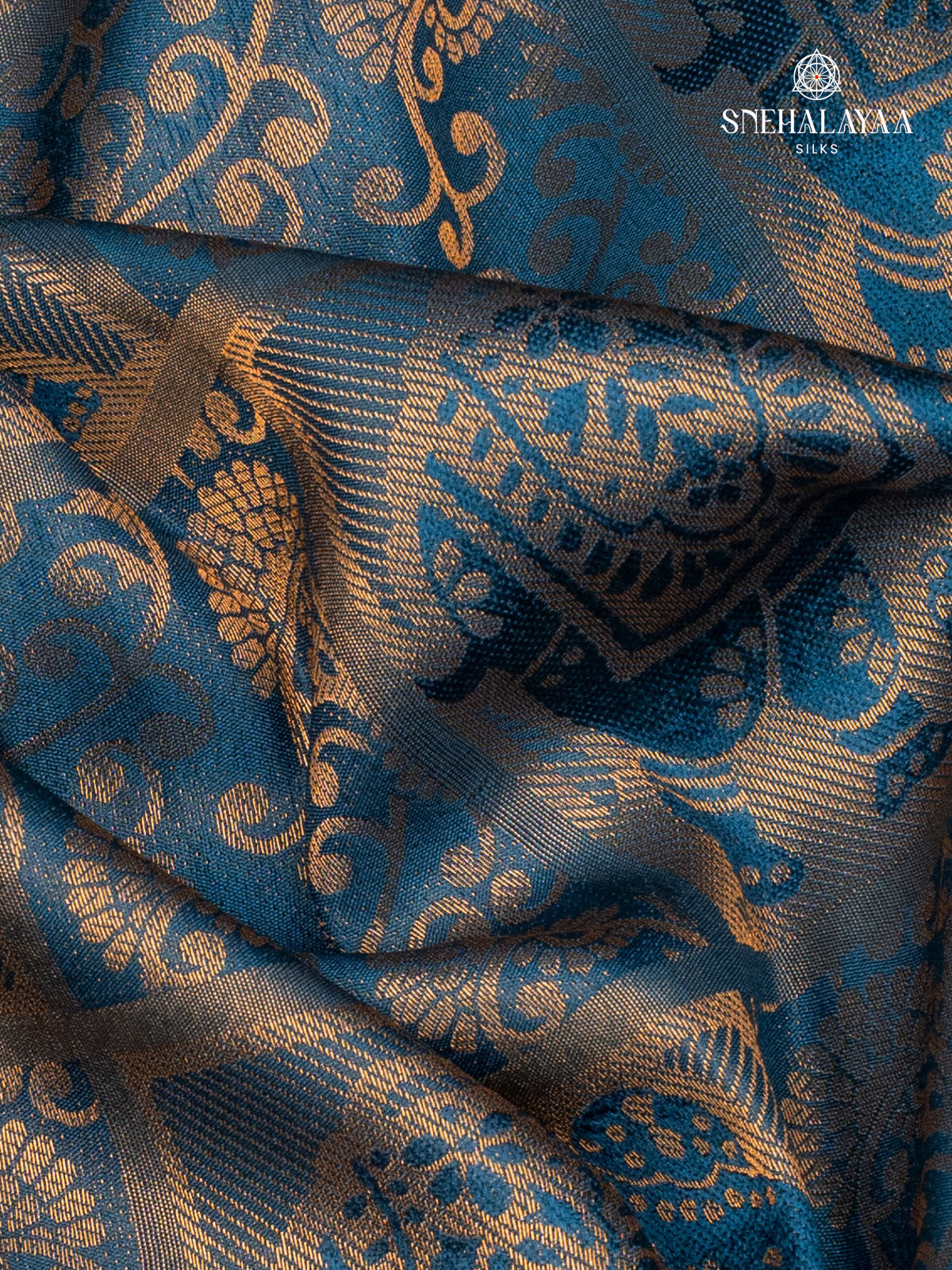 Teal Blue Soft Silk Saree