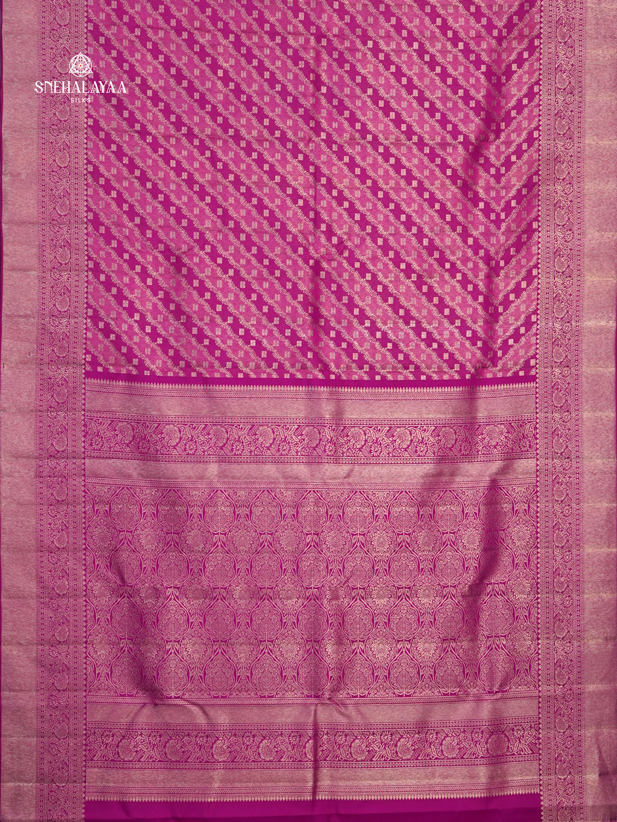 Magenta Pink Kanjivaram Silk Saree