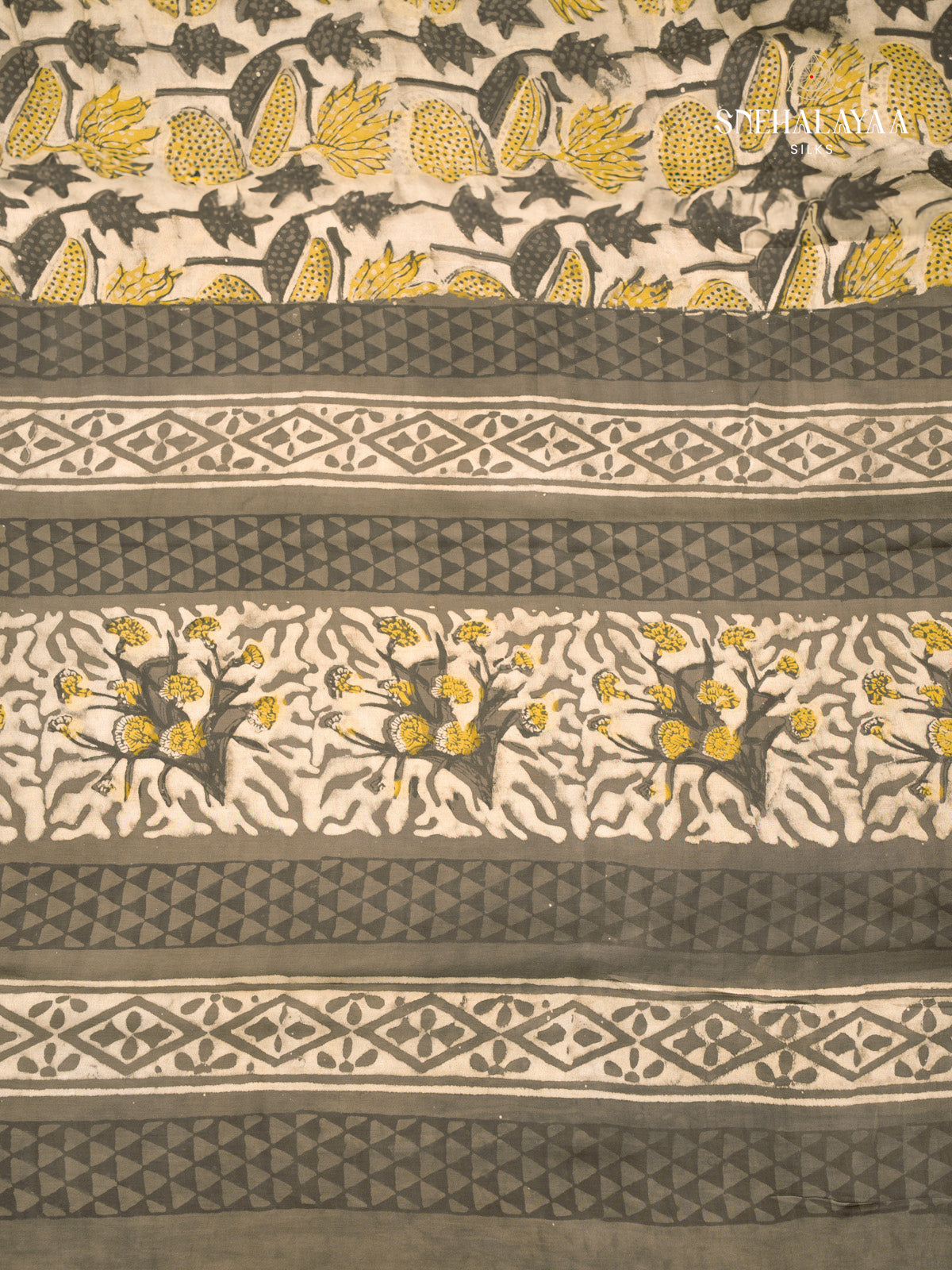 Off White Modal Silk Saree