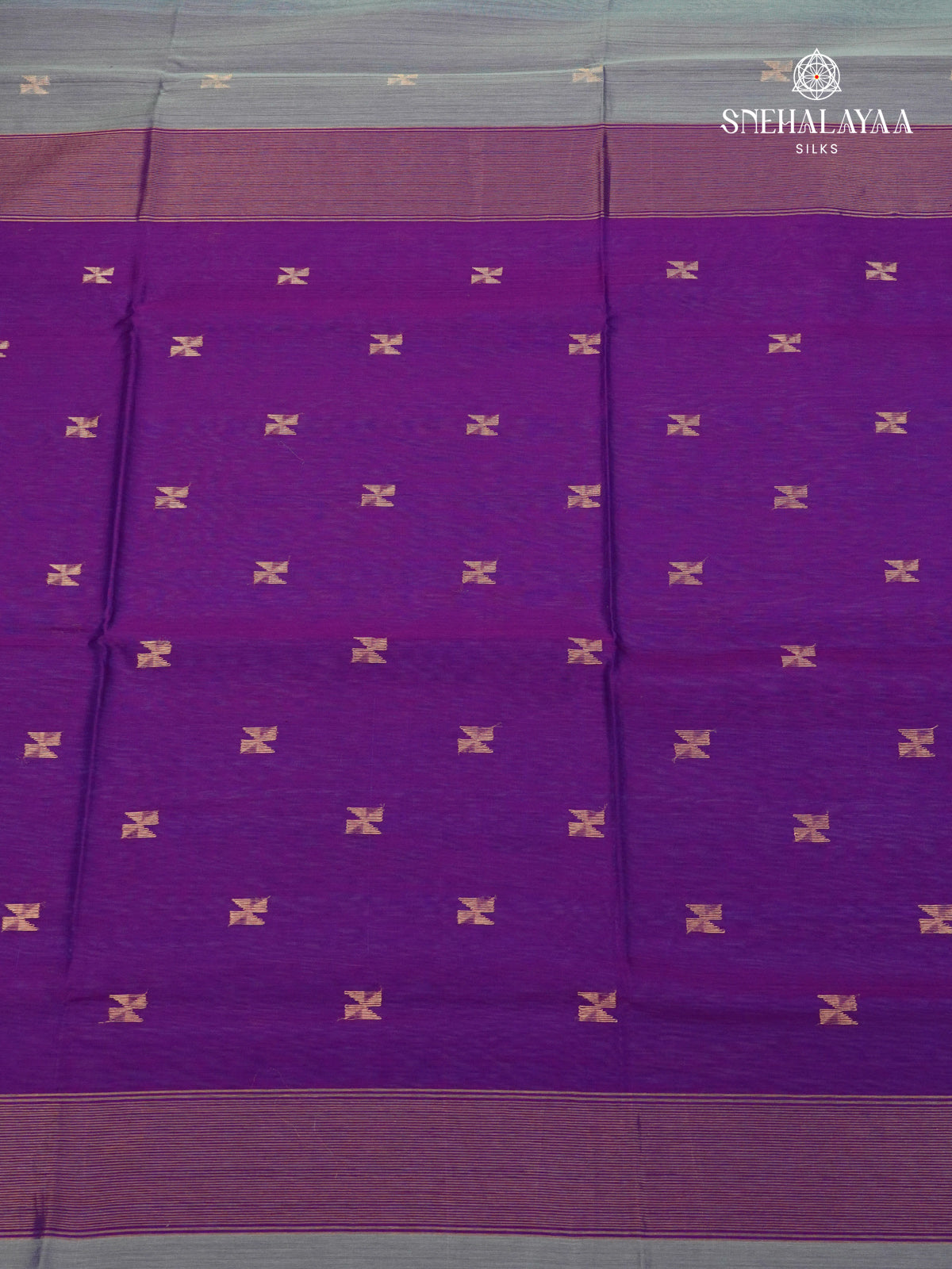 Grey Maheshwari Silk Cotton Saree