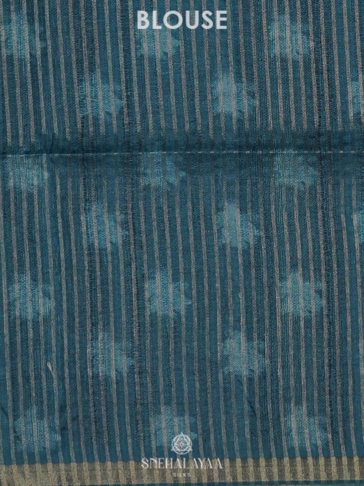 Teal Green Tussar Saree