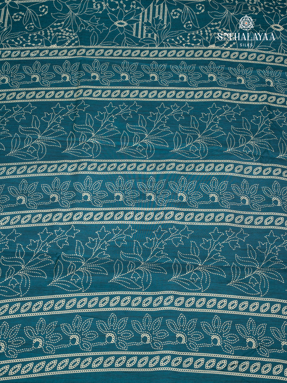 Teal Blue Dola Silk Saree