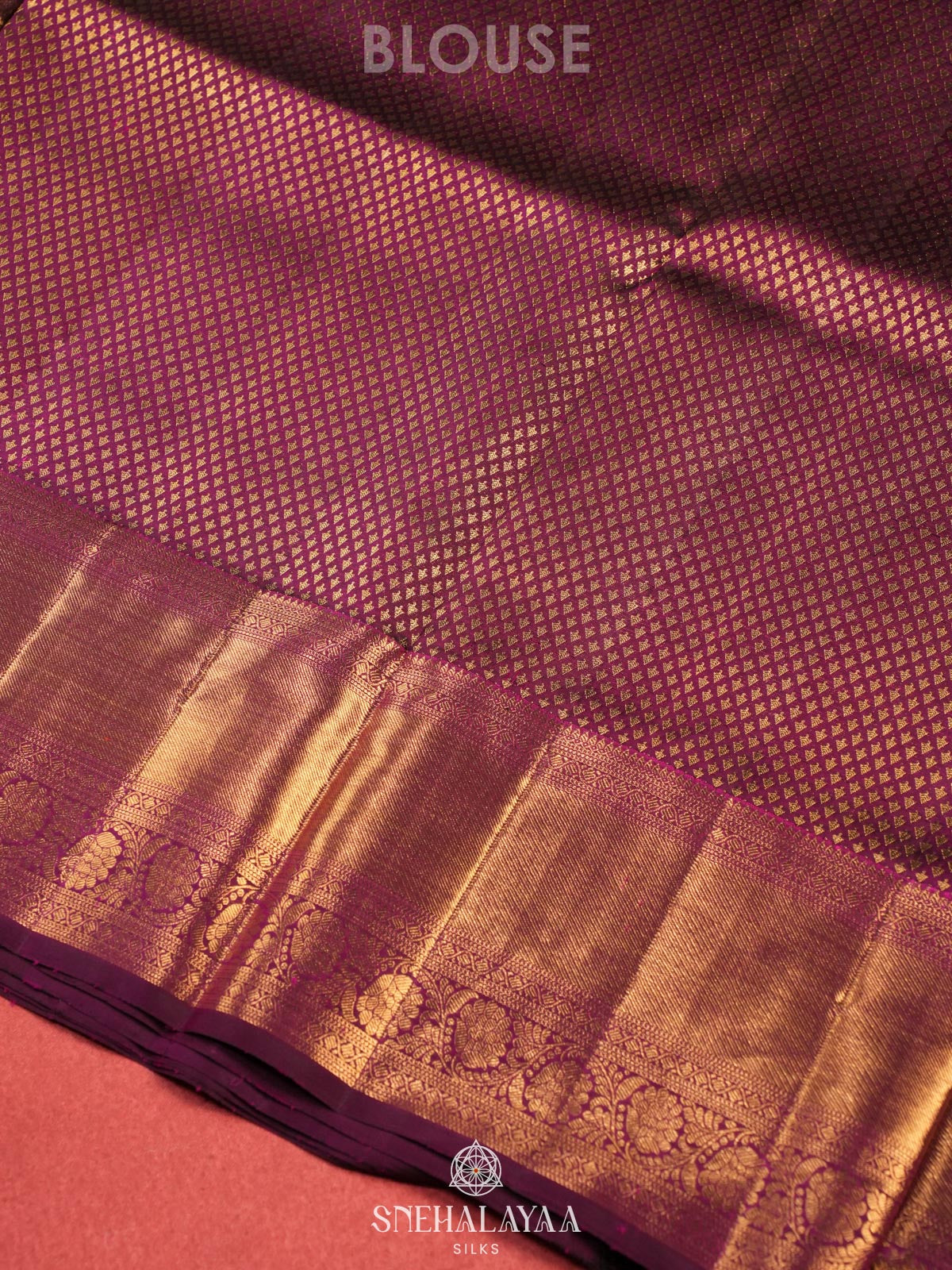 Purple Kanjivaram Silk Saree