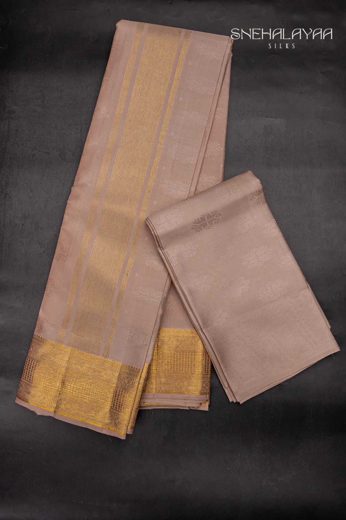 Light Peach Silk Dhotis