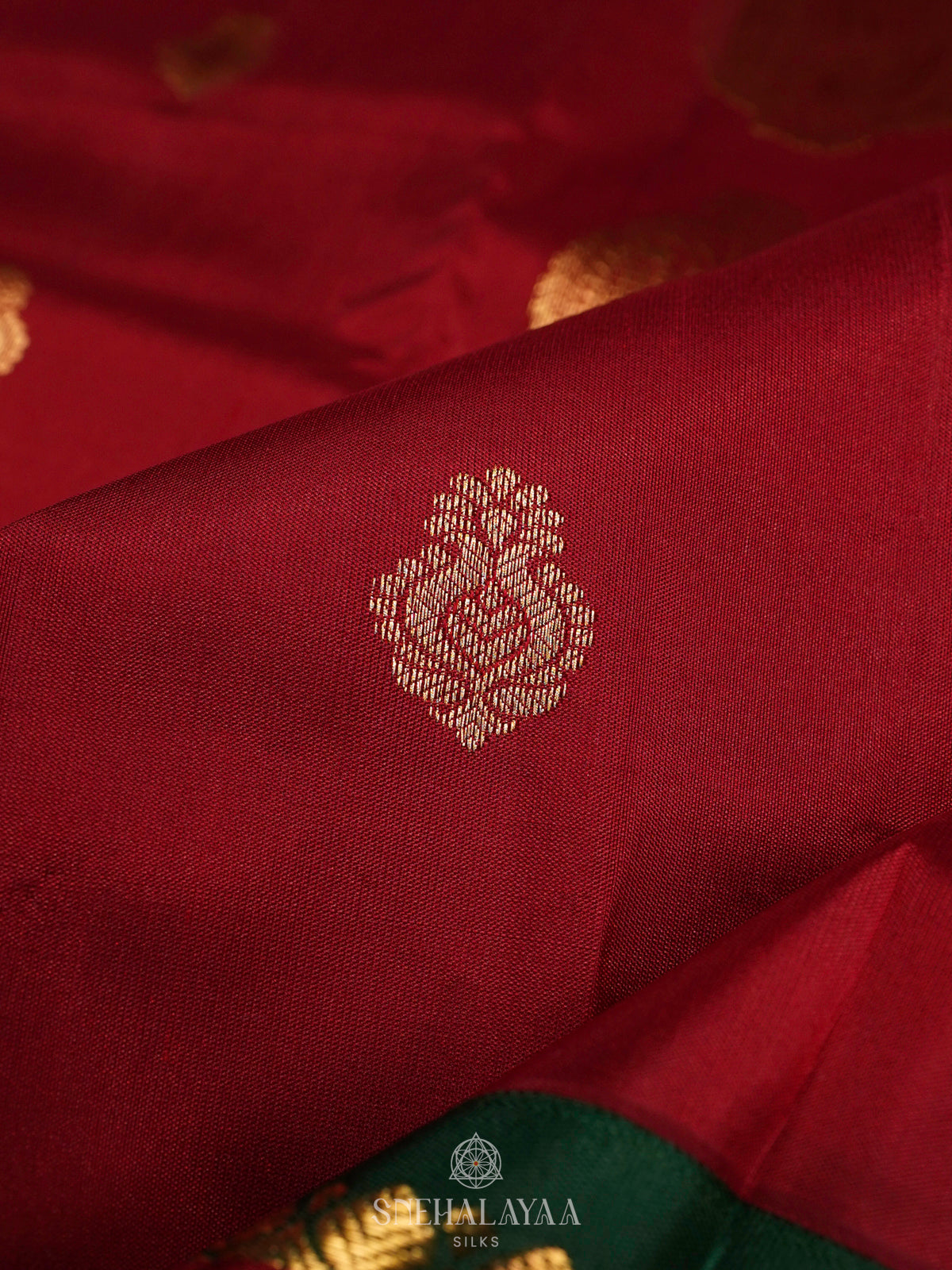 Maroon Kanjivaram Silk Saree