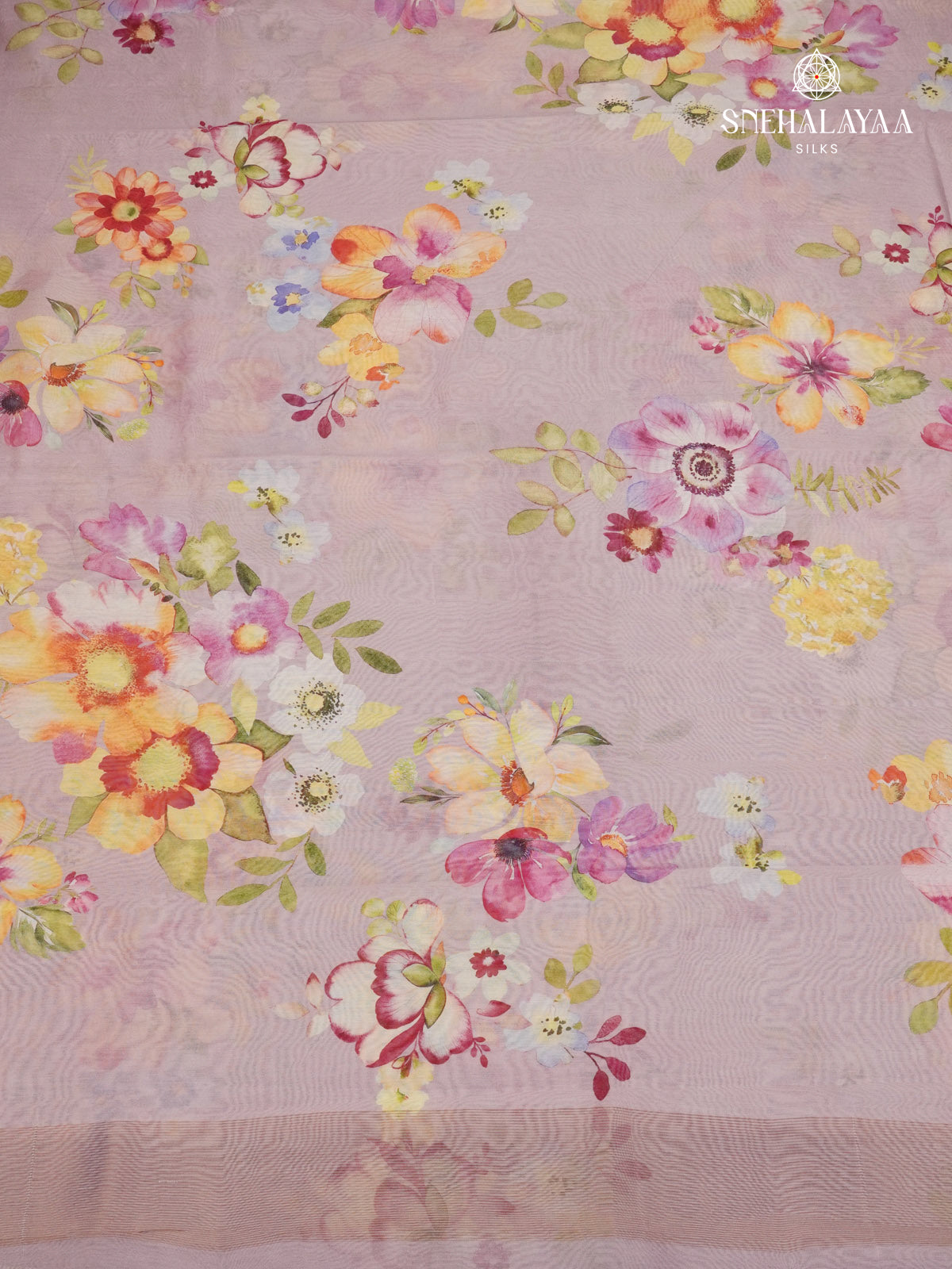 Lavender Chanderi Saree