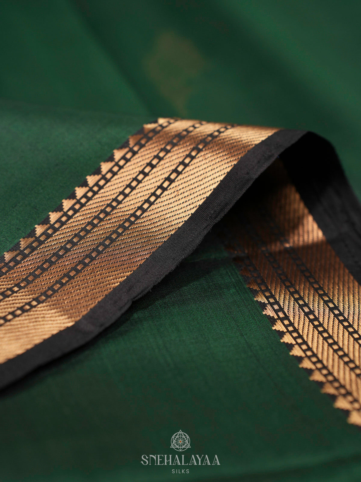 Emerald Green Soft Silk Saree