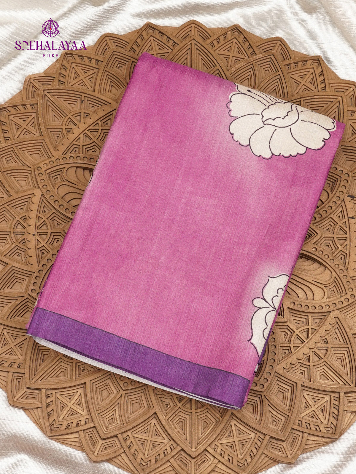 Purple Tussar Saree