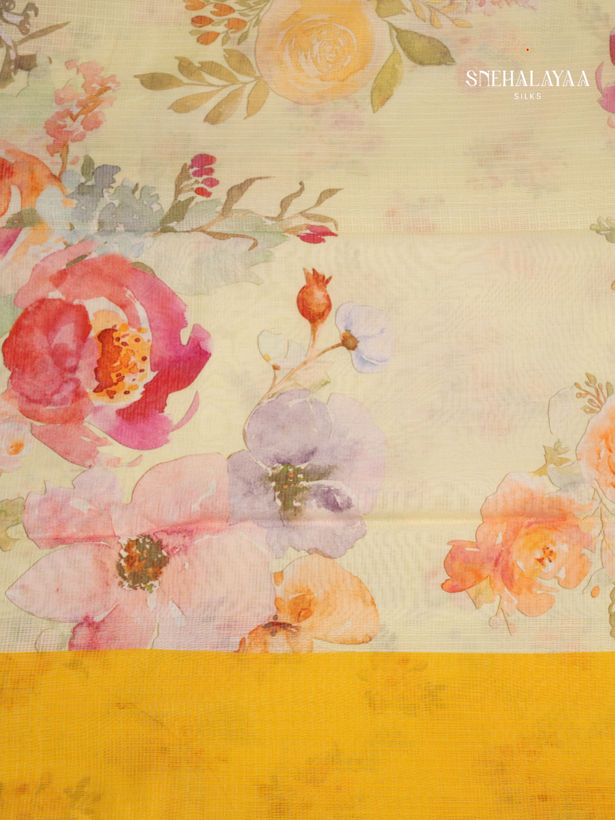 Light Yellow Kotra Saree