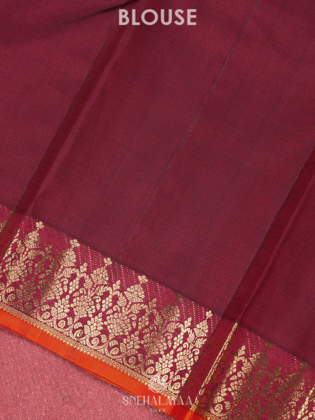 Maroon Kanjivaram Silk Saree