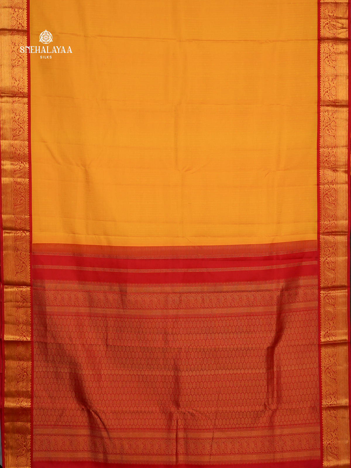 Yellow Kanjivaram Silk Saree