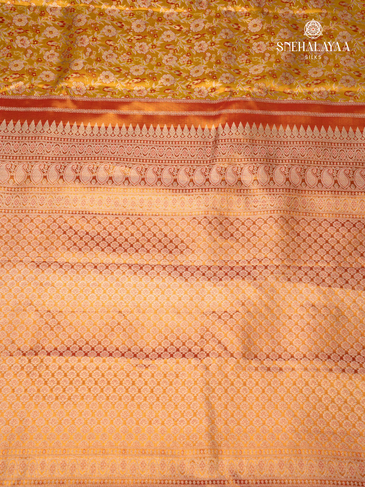 Yellow Kanjivaram Silk Saree