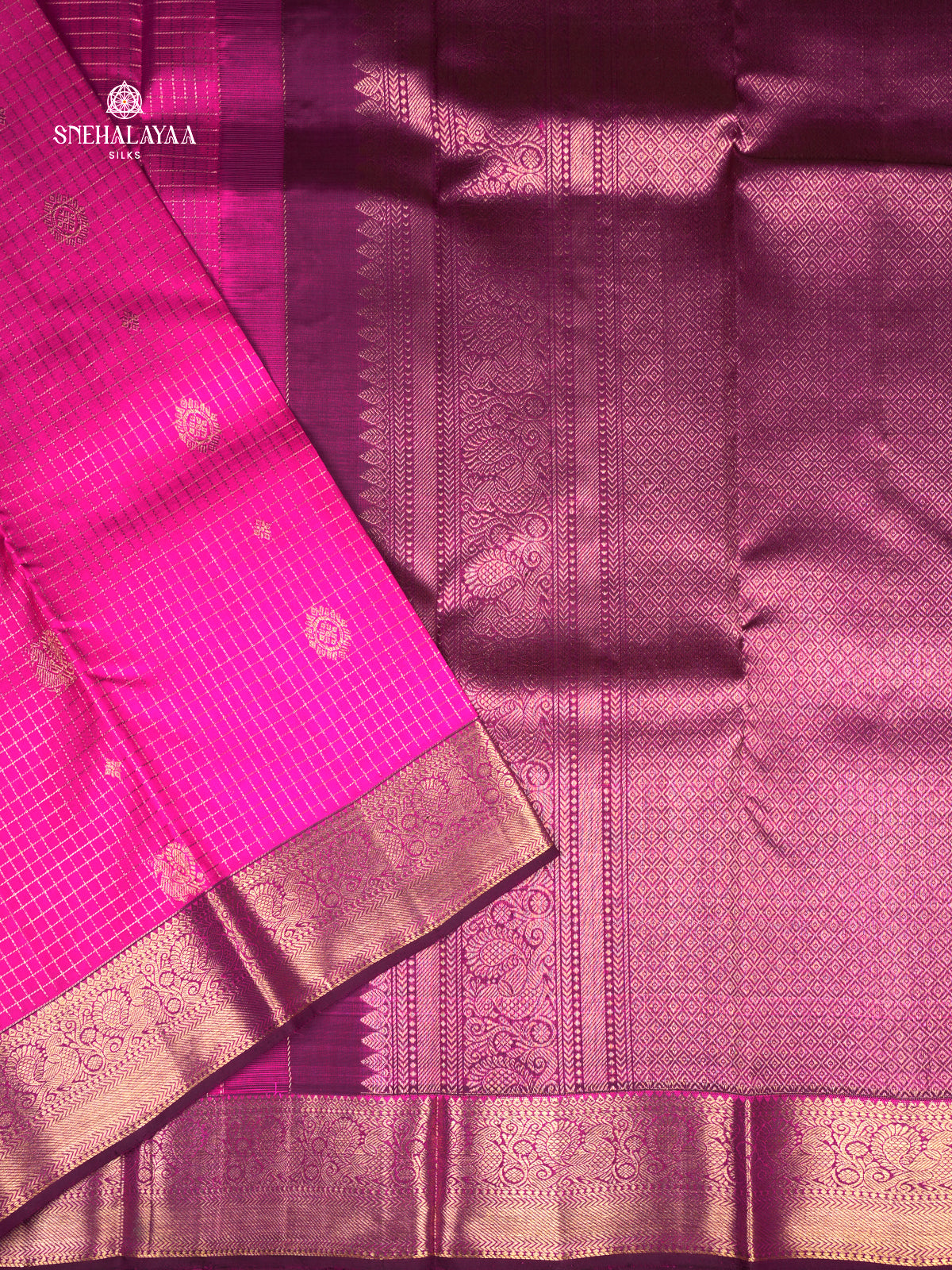 Magenta Kanjivaram Silk Saree
