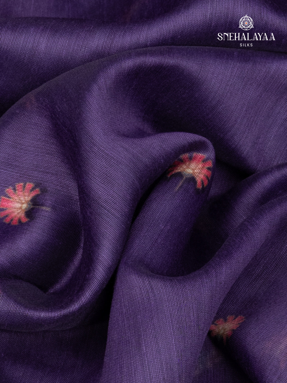 Violet Linen Saree