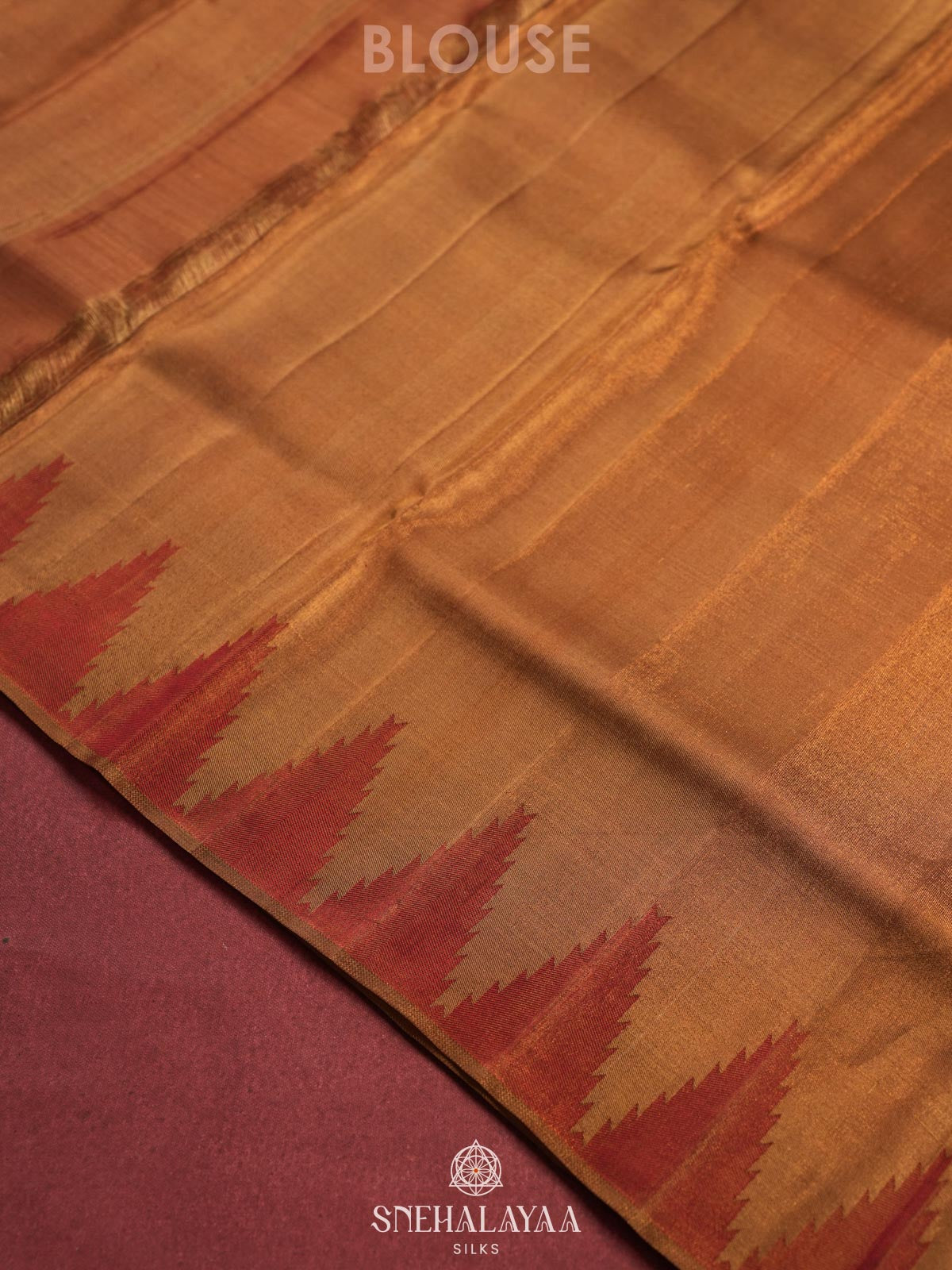 Brown Kanjivaram Silk Saree