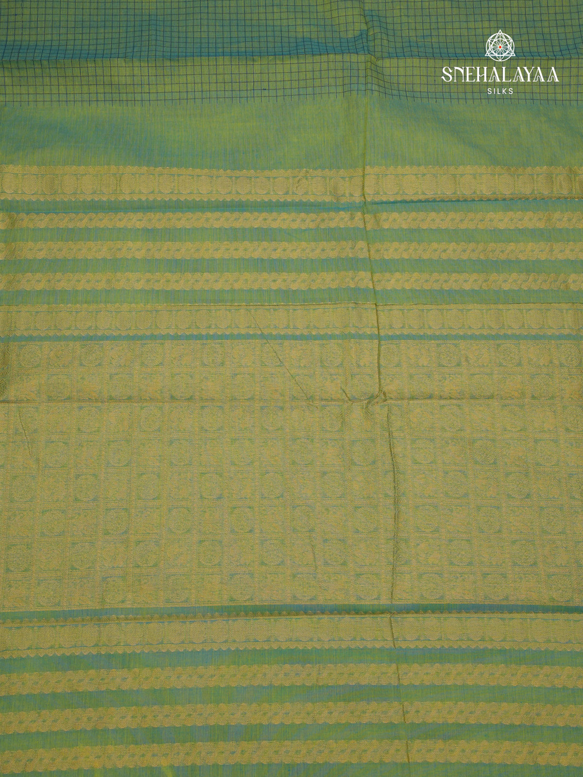 Teal Green Kanchi Cotton Saree