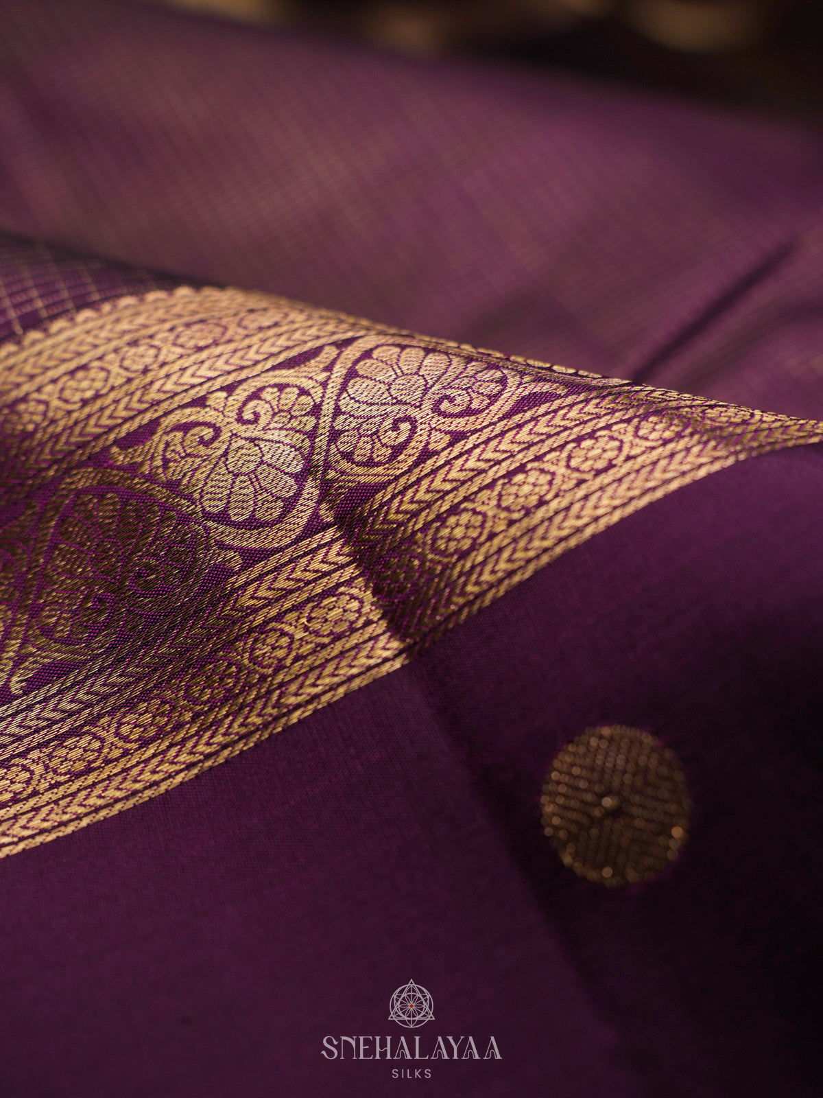 Violet Kanjivaram Silk Saree