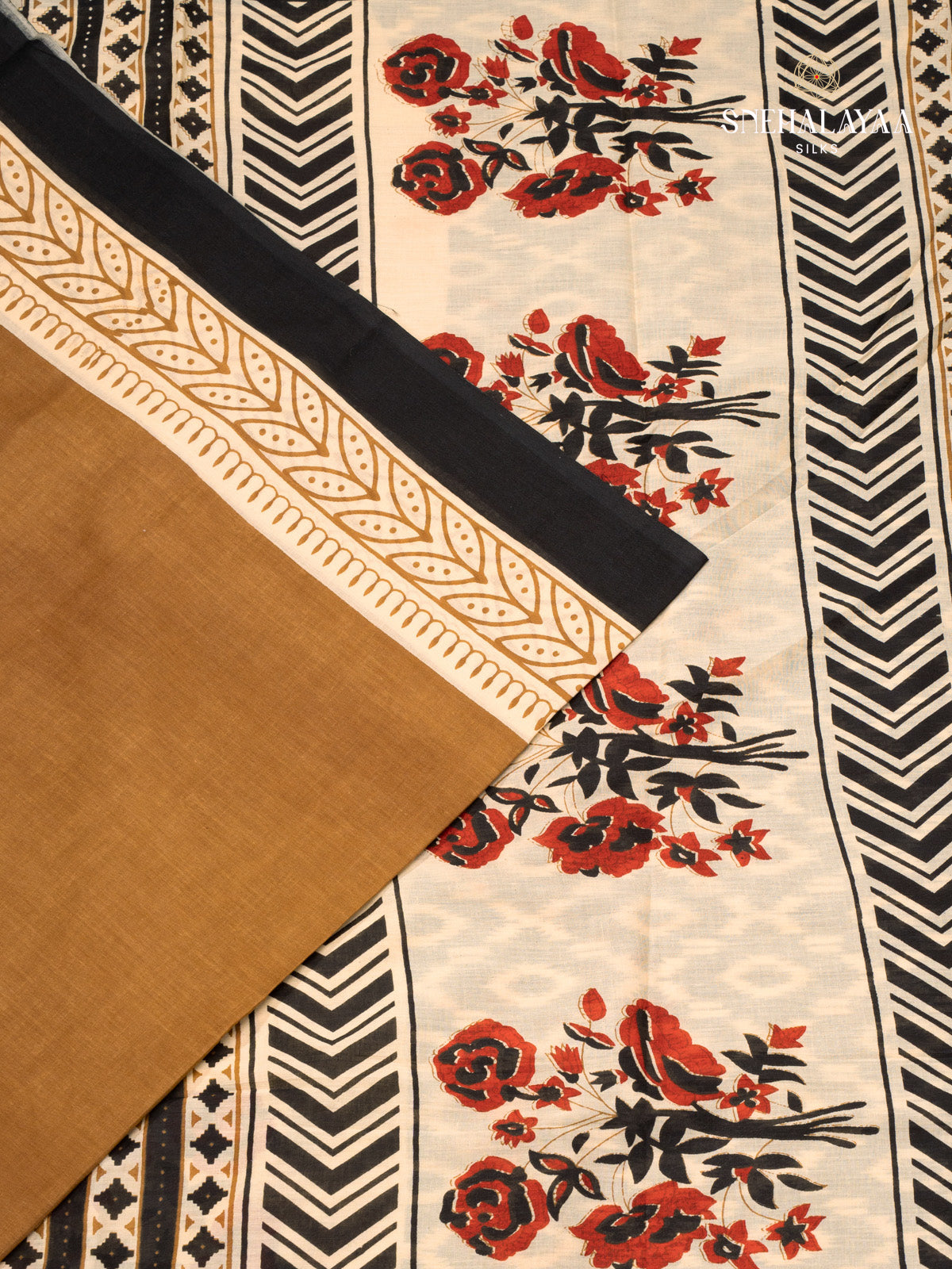 Mustard Jaipur Cotton Saree