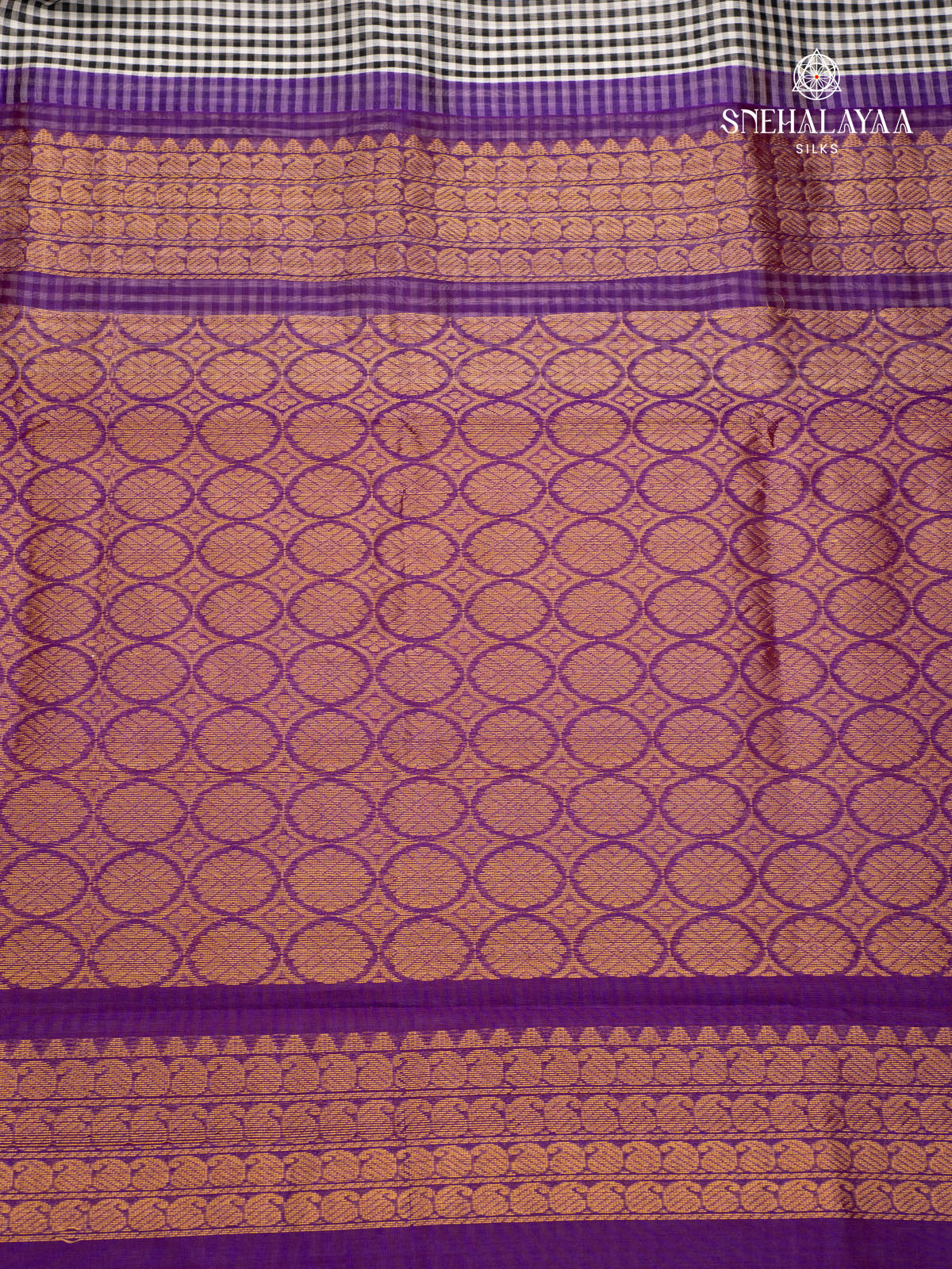 Black Kanchi Silk Cotton Saree