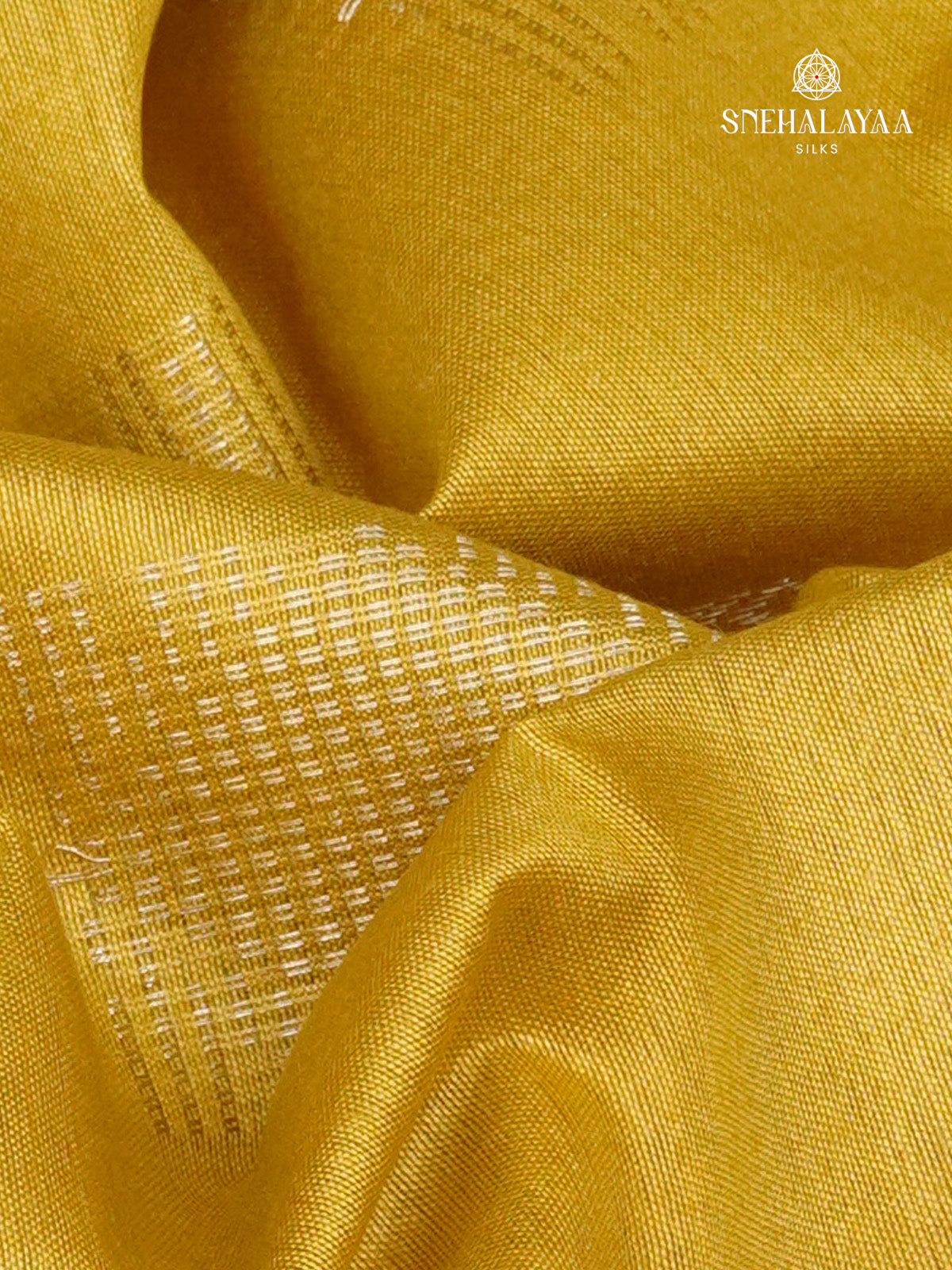 Yellow Bamboo Silk Saree