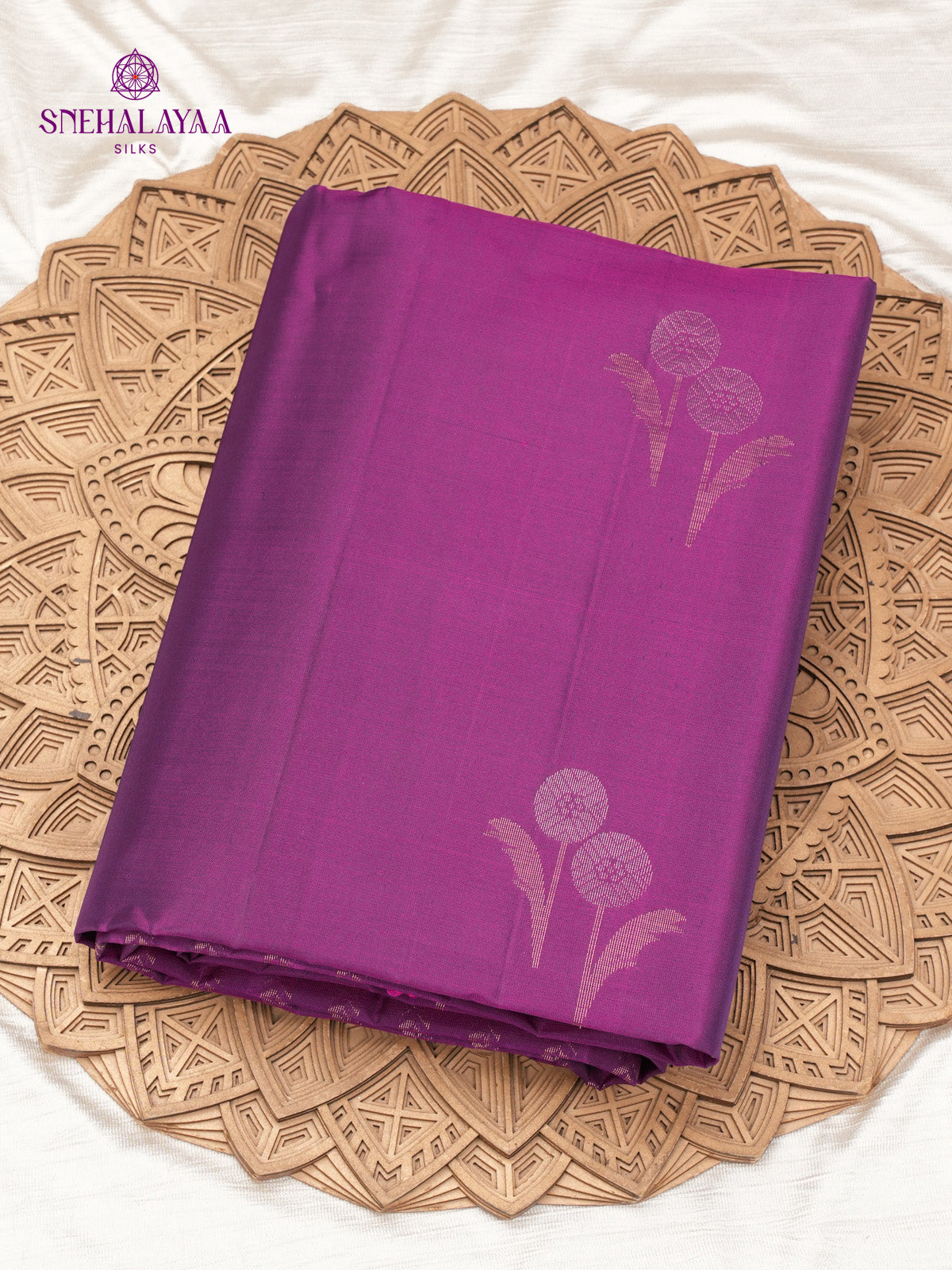 Purple Kanjivaram Soft Silk Saree