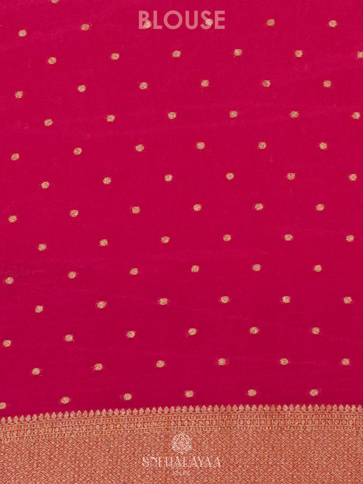 Rani Pink Banaras Georgette Saree