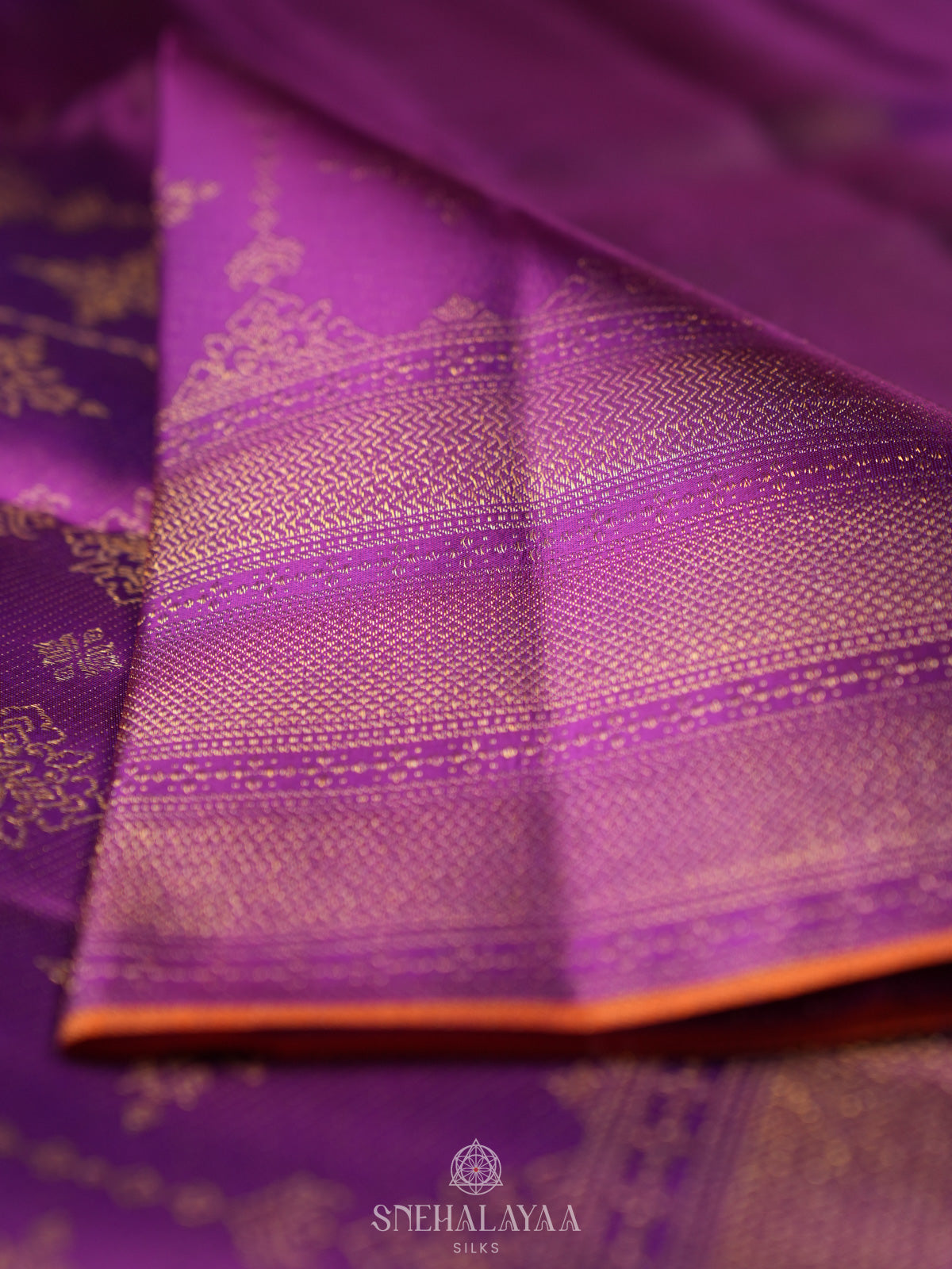 Purple Kanjivaram Silk Saree