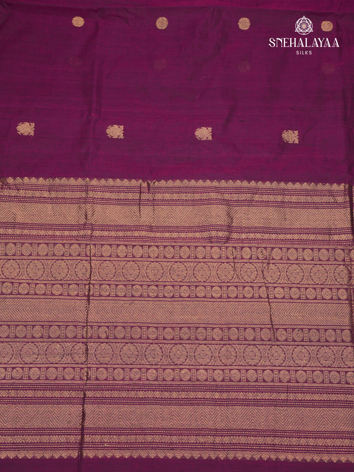 Purple Venkatagiri Cotton Saree
