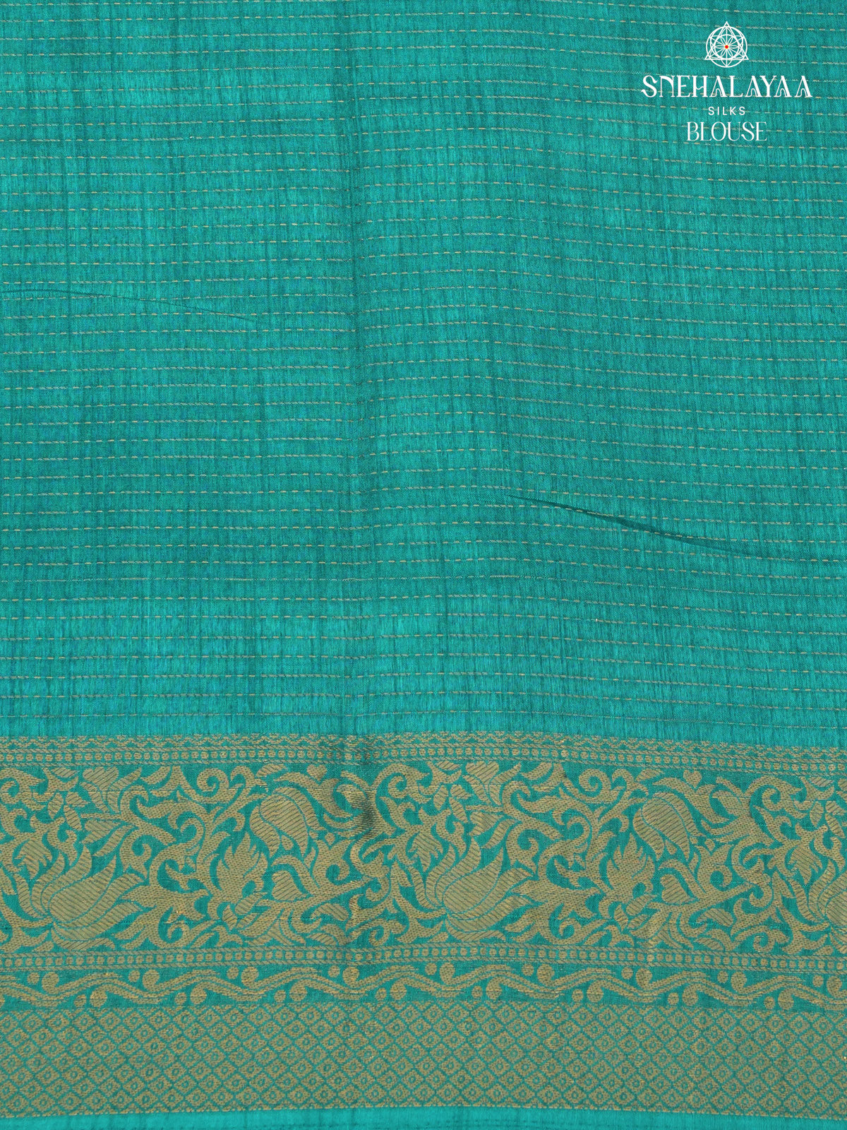 Teal Blue Dola Silk Saree