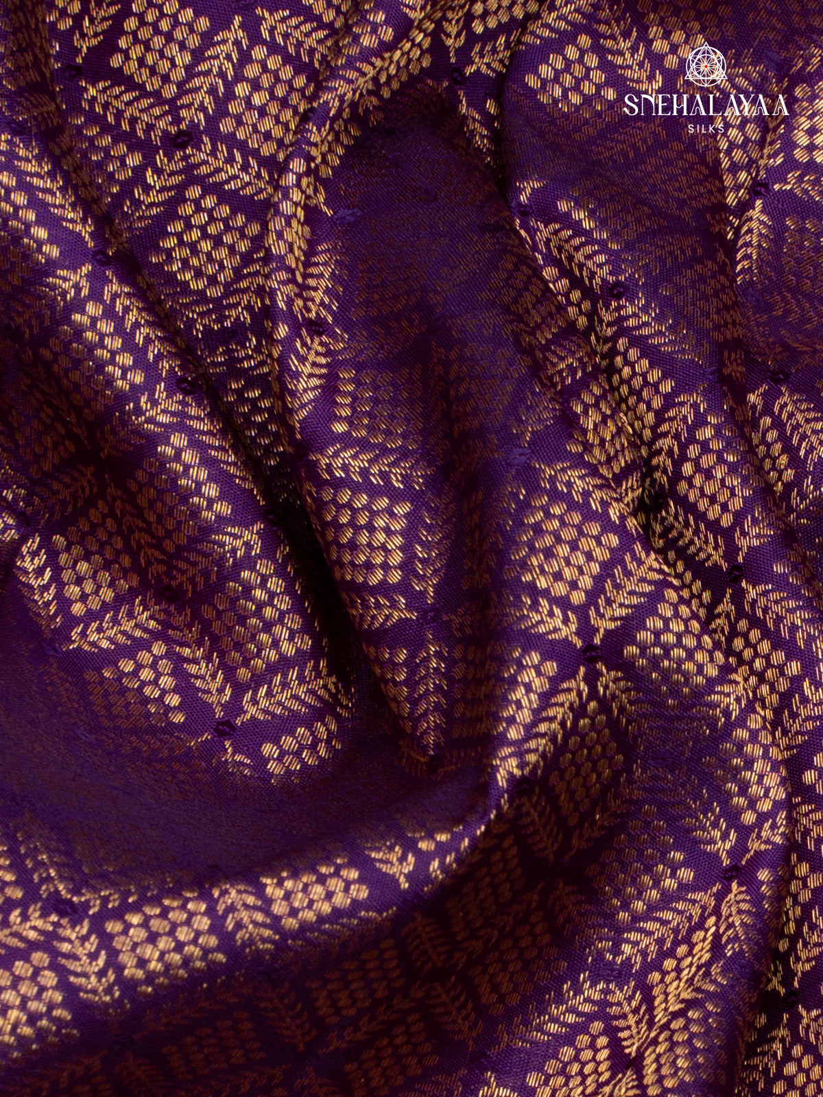Violet Kanjivaram Silk Saree