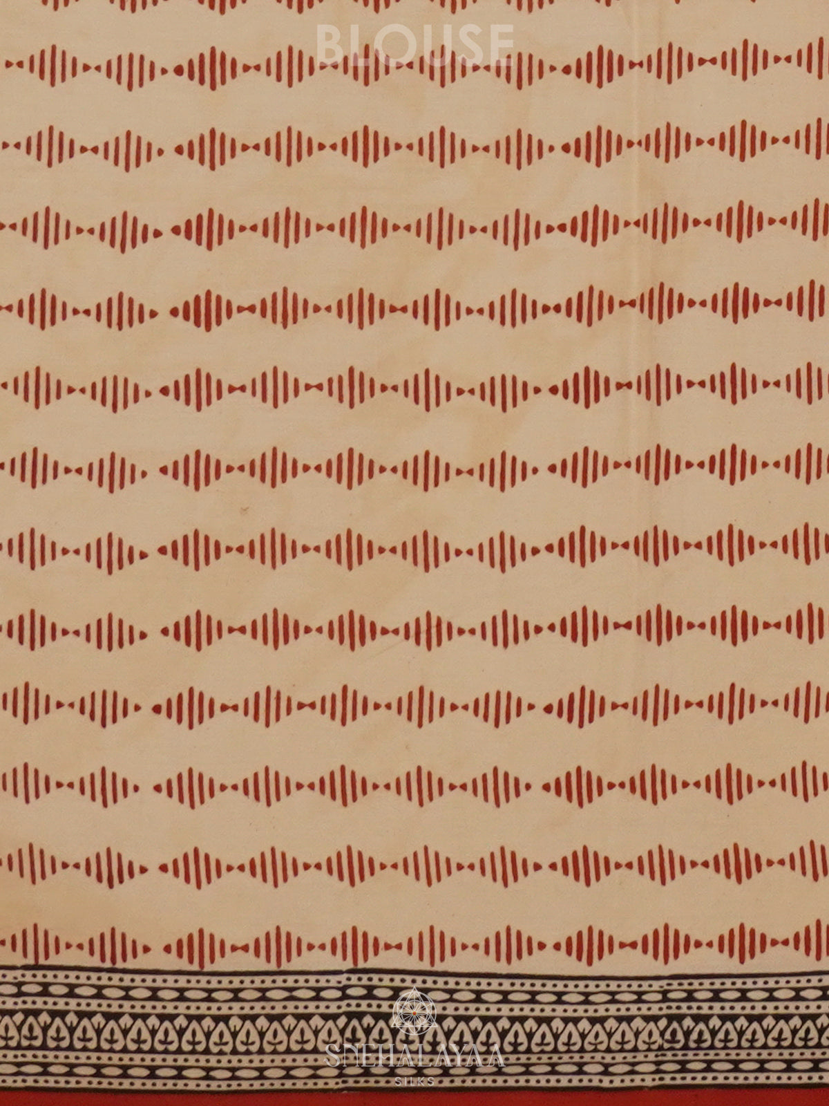 Off White Jaipur Cotton Saree