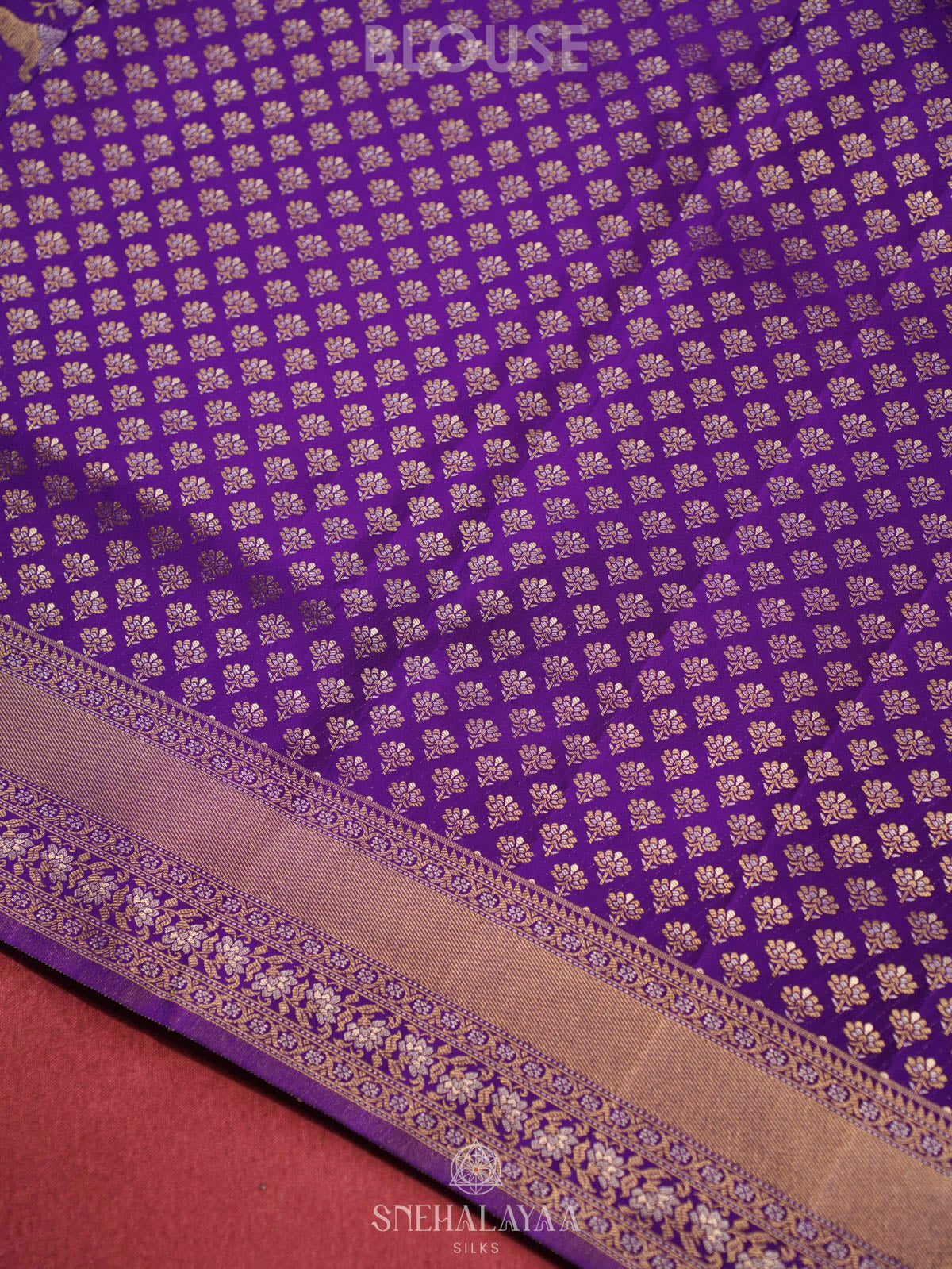 Purple Kanjivaram Silk Saree
