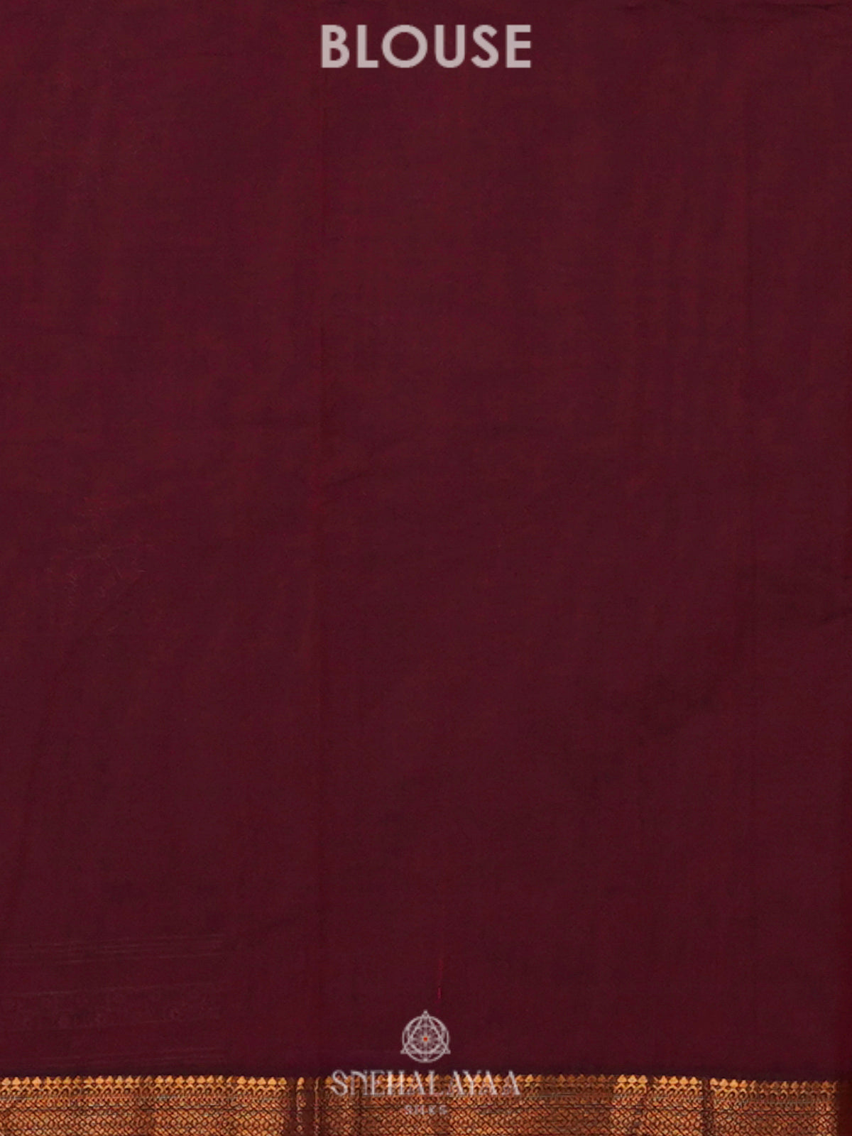 Burgundy Printed Cotton Saree