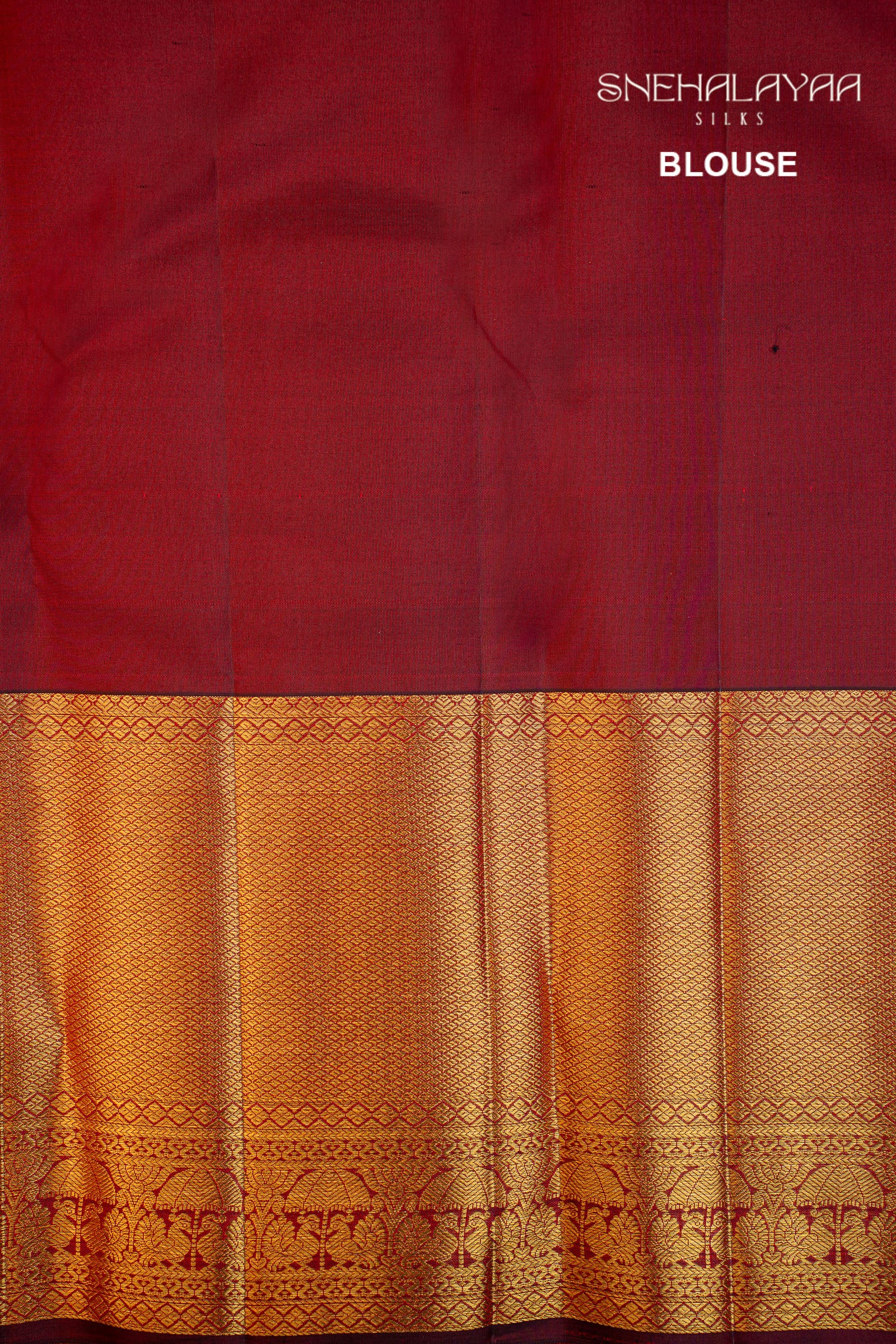 Maroon Kancheevaram Silk Saree