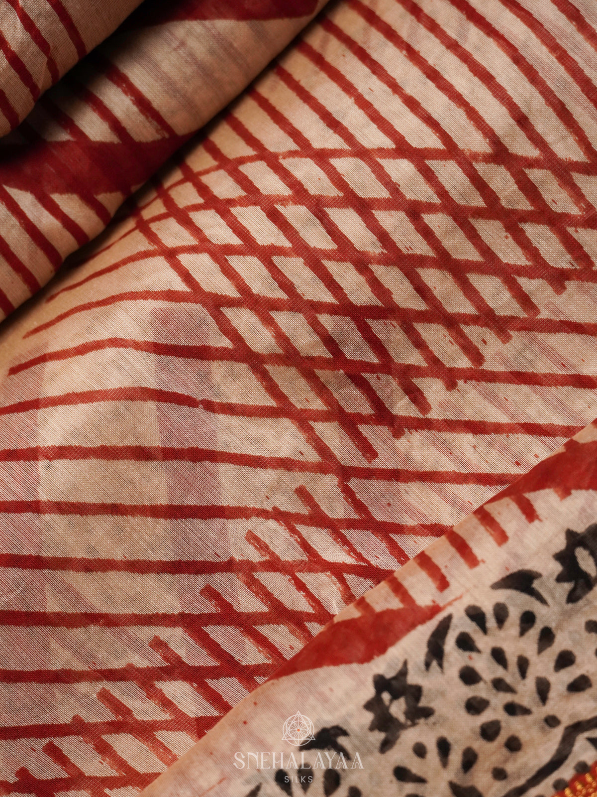 Cream Chanderi Saree