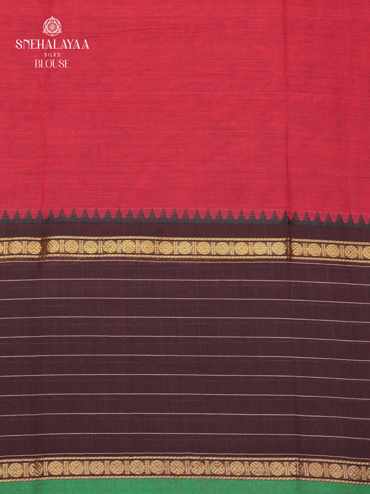 Maroon Chettinad Cotton Saree