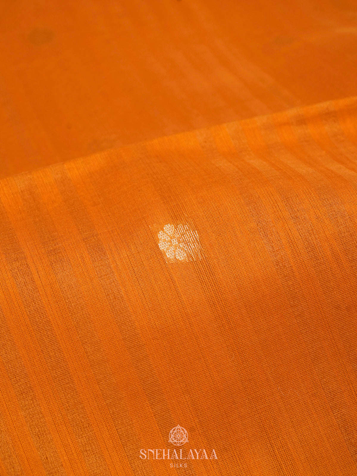 Mango Yellow Kora Silk Cotton Saree