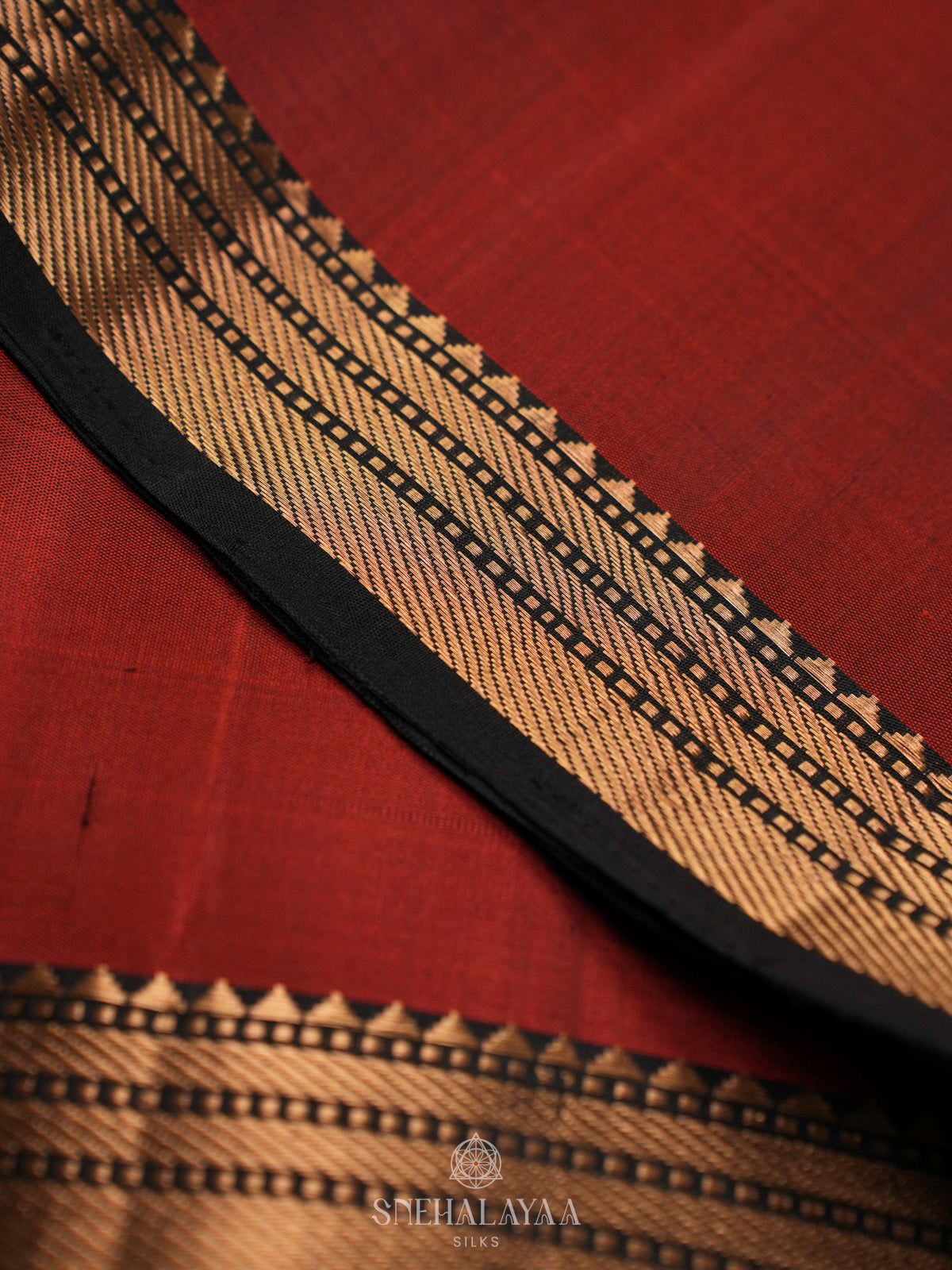 Maroon Soft Silk Saree