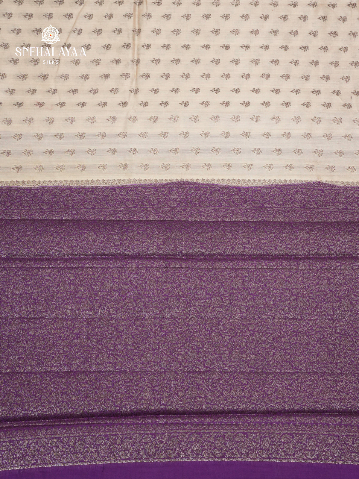 Beige Banaras Chiniya Silk Saree