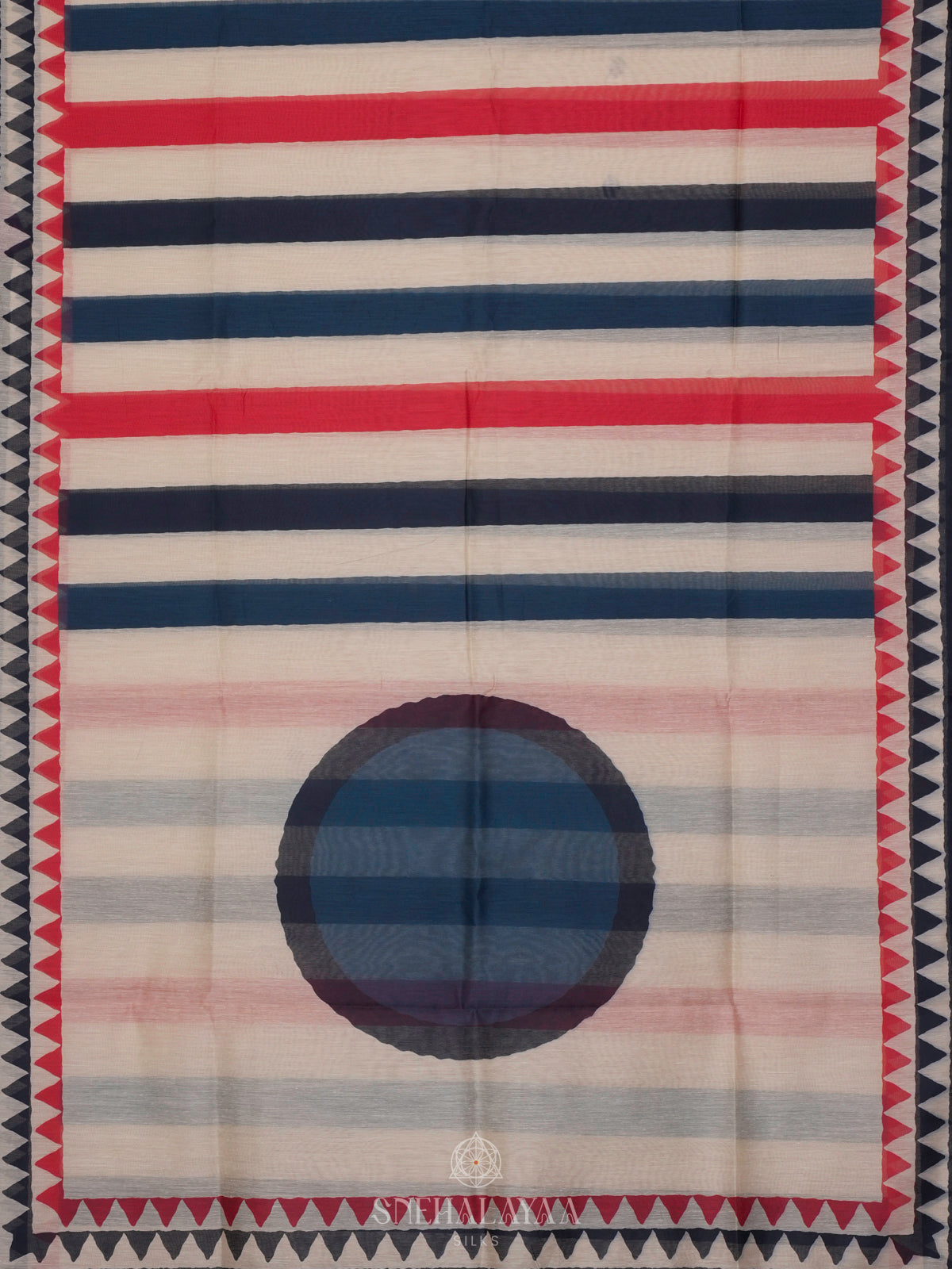 Multicolour Linen Saree