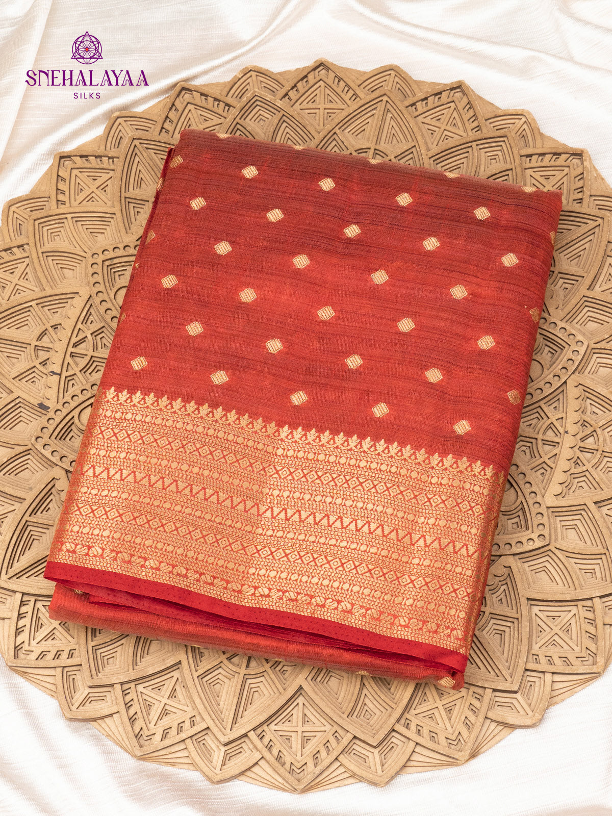 Red Raw silk Saree