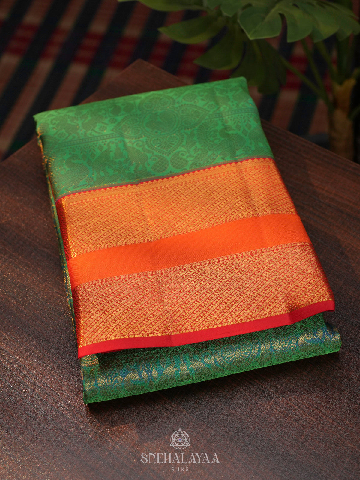Green Kanjivaram Silk Saree