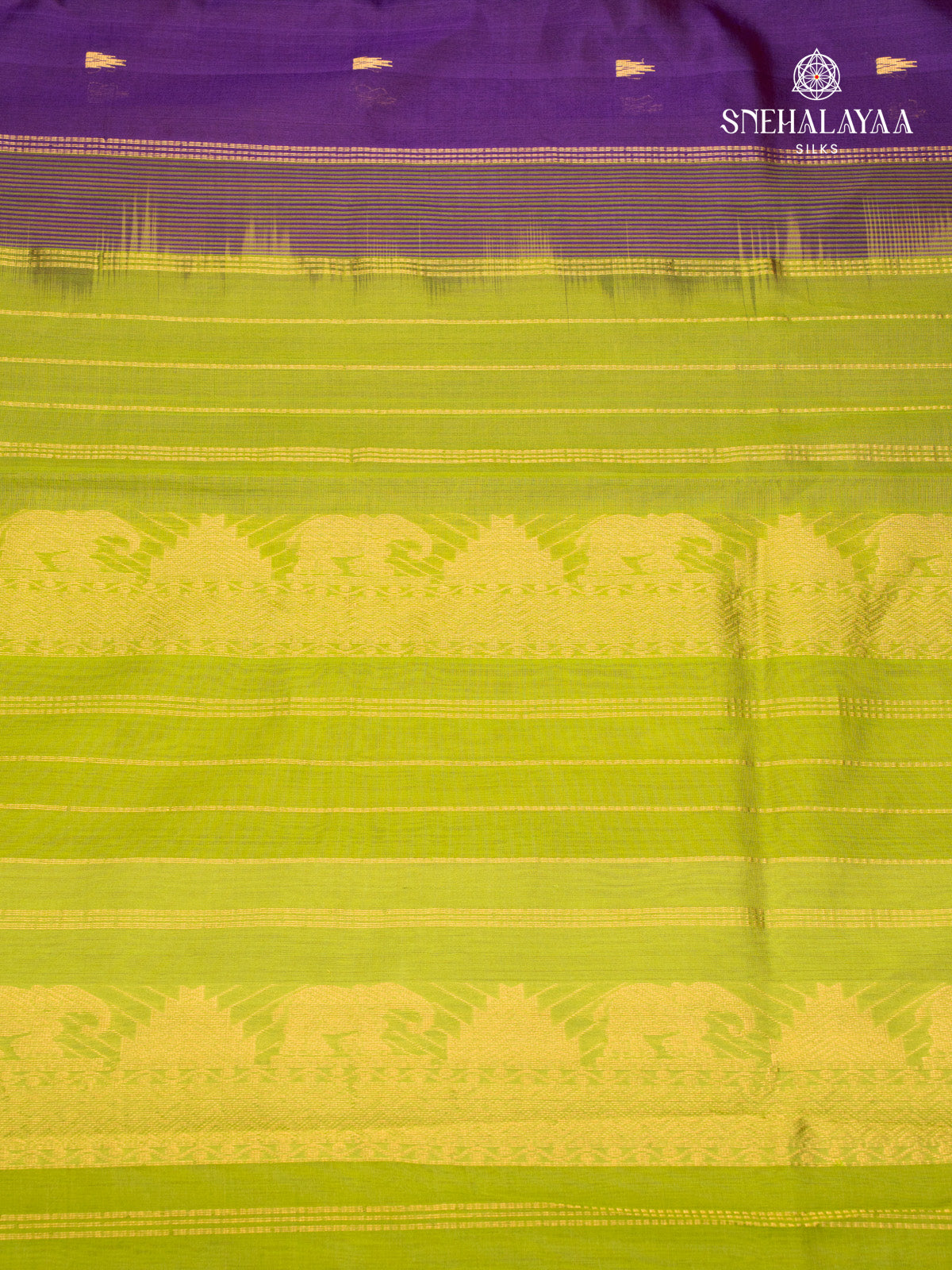 Purple Kanchi Silk Cotton Saree