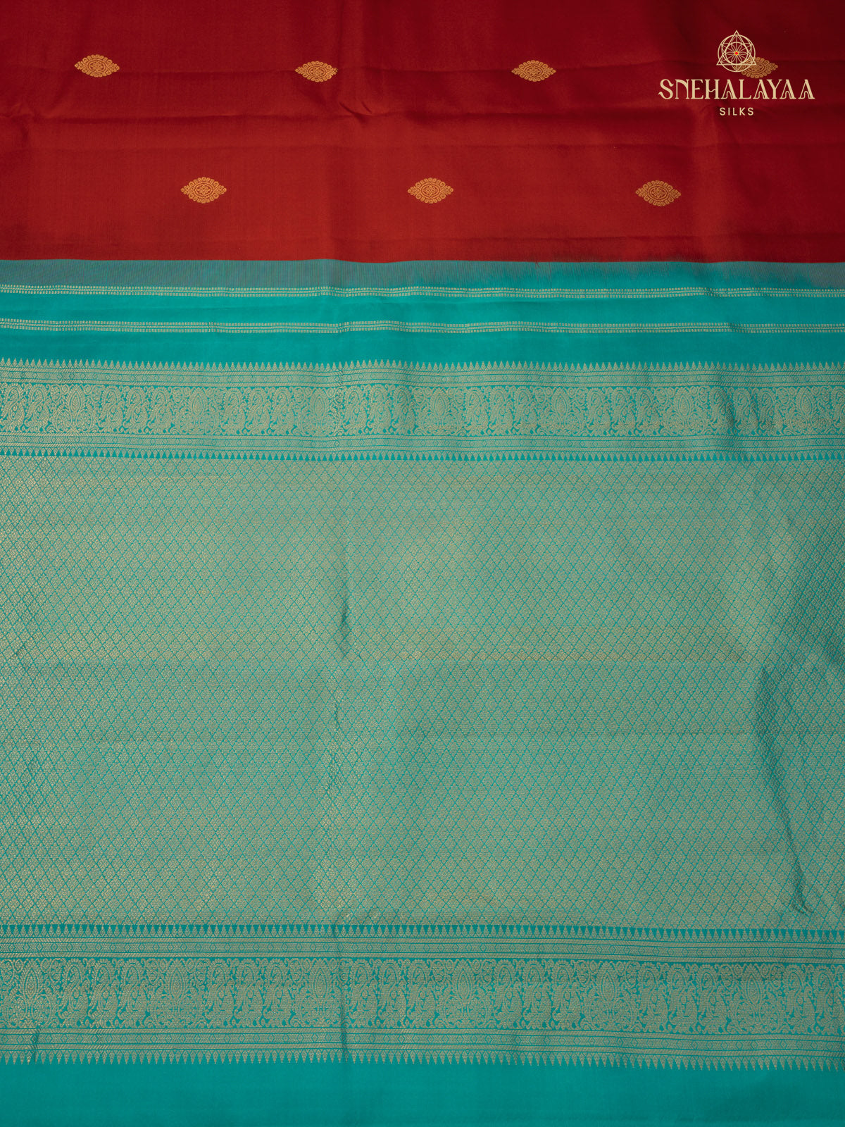Maroon Korvai Kanjviaram Silk Saree