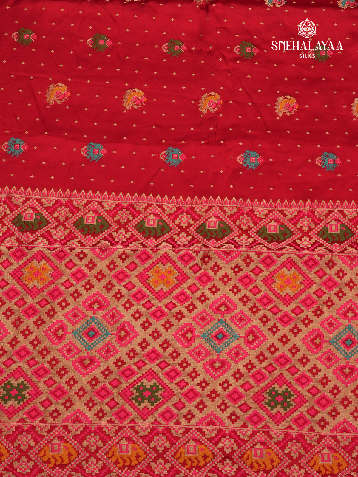 Maroon Banaras Silk Saree