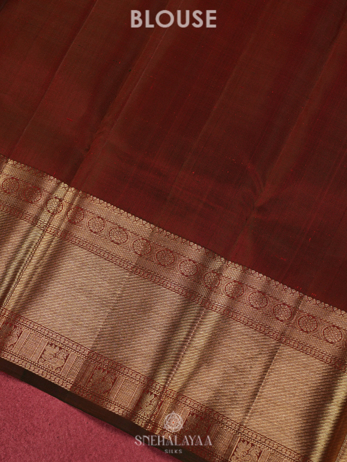 Maroon Kanjivaram Silk Saree