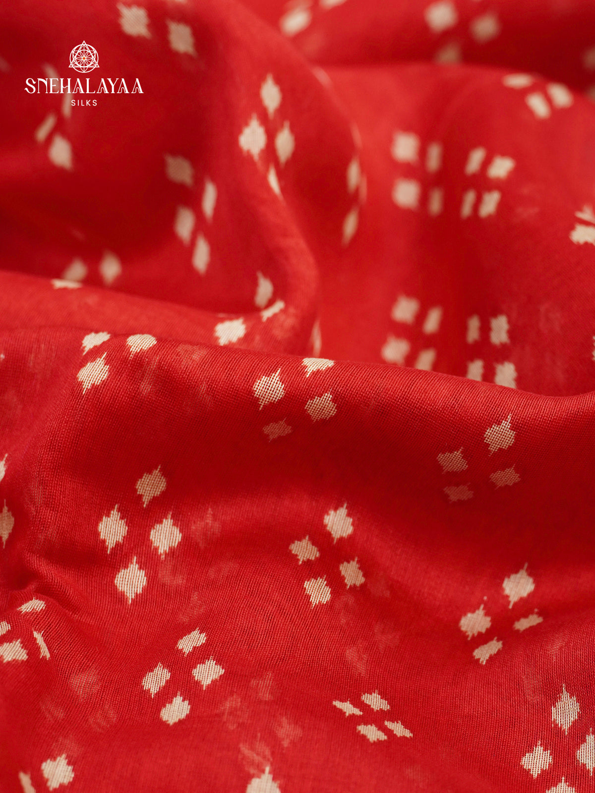 Red Chanderi Saree